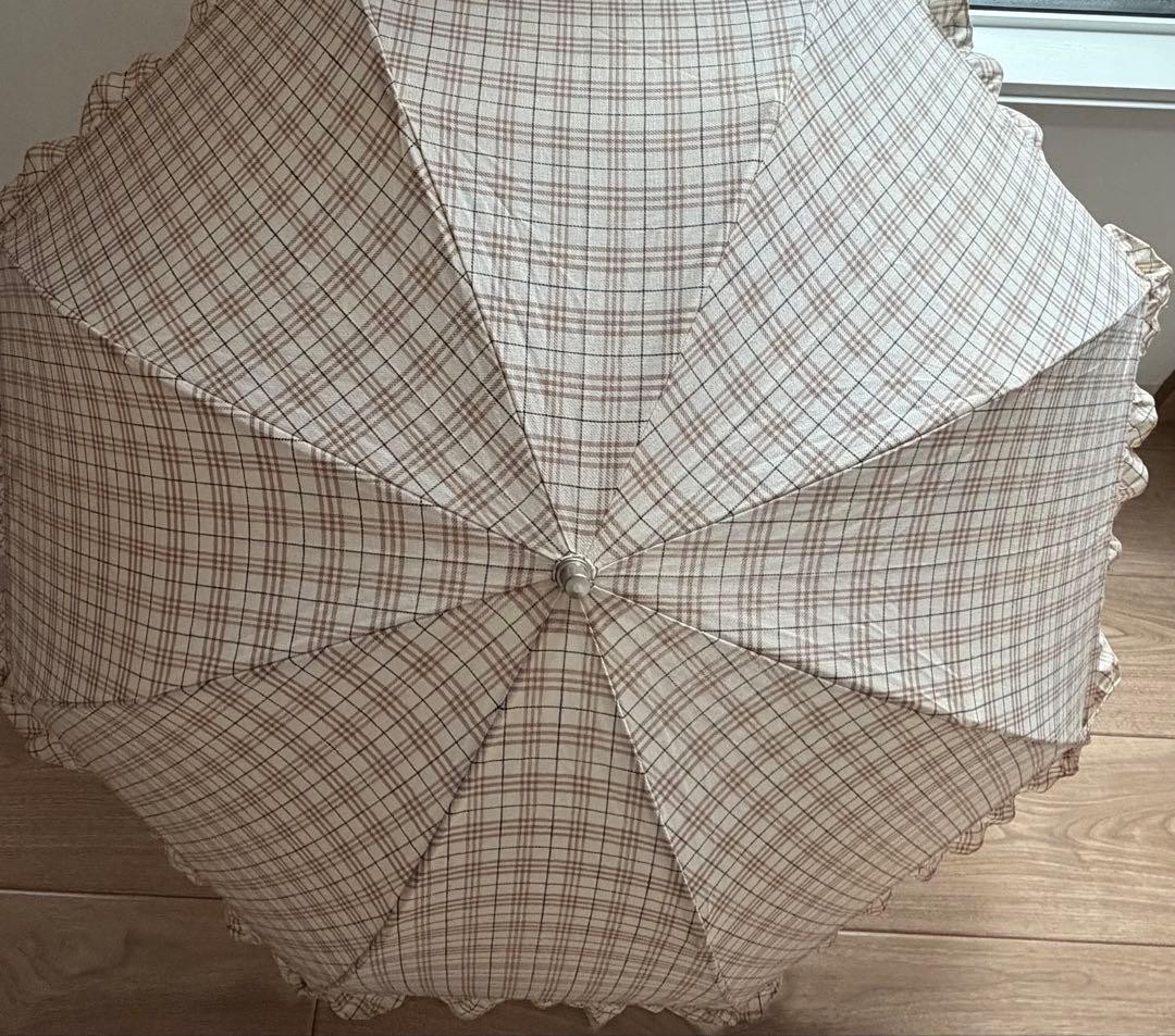 Burberry Nova Check Folding Umbrella Beige Diameter 50 cm / 19.7 in