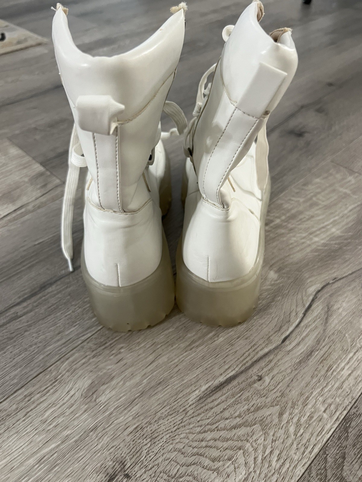 Comfort By Alexis Mendel Platform Boots. 7.5. GUC Except Stain On One Lace