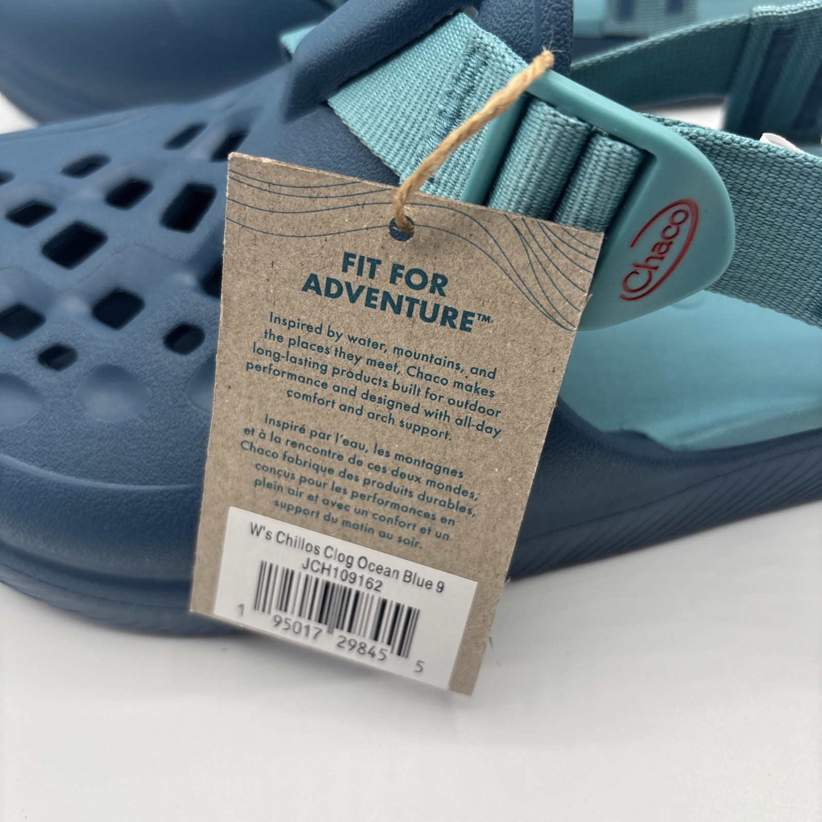 Chaco Chillos Clogs Ocean Blue Women’s Size 9 Slip-On Comfort Foam Sandals
