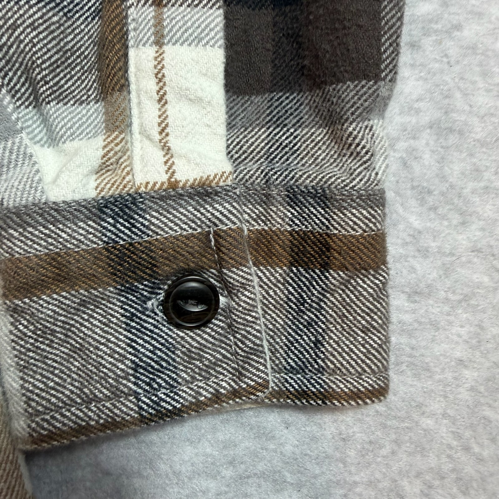Red Head Heavyweight Flannel Shirt Men’s XLT Brown Black Plaid Cotton Workwear