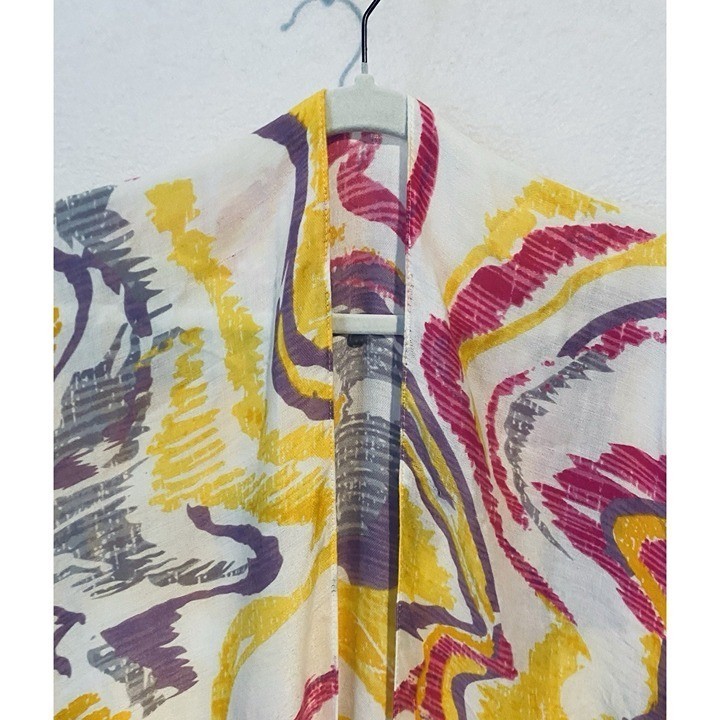 Do Everything In Love Anthropologie Kimono Womens One Size Artsy Tassel Boho