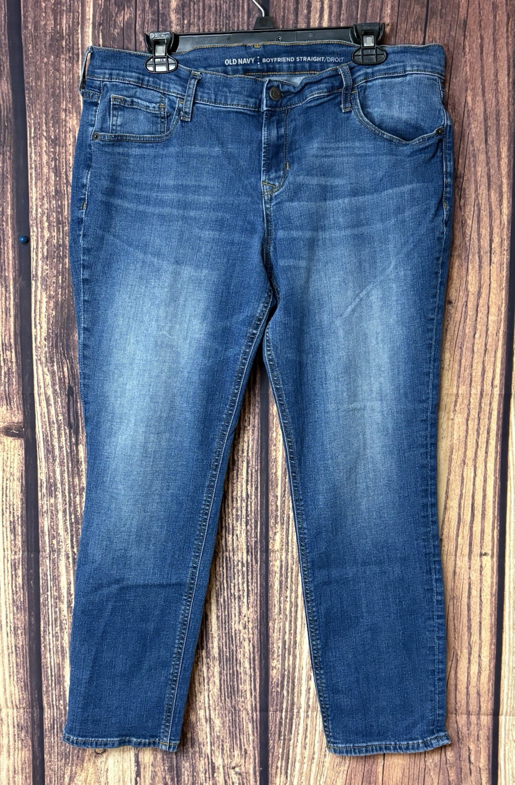 OLD NAVY BOYFRIEND STRAIGHT LEG BLUE JEANS IN SIZE 14R