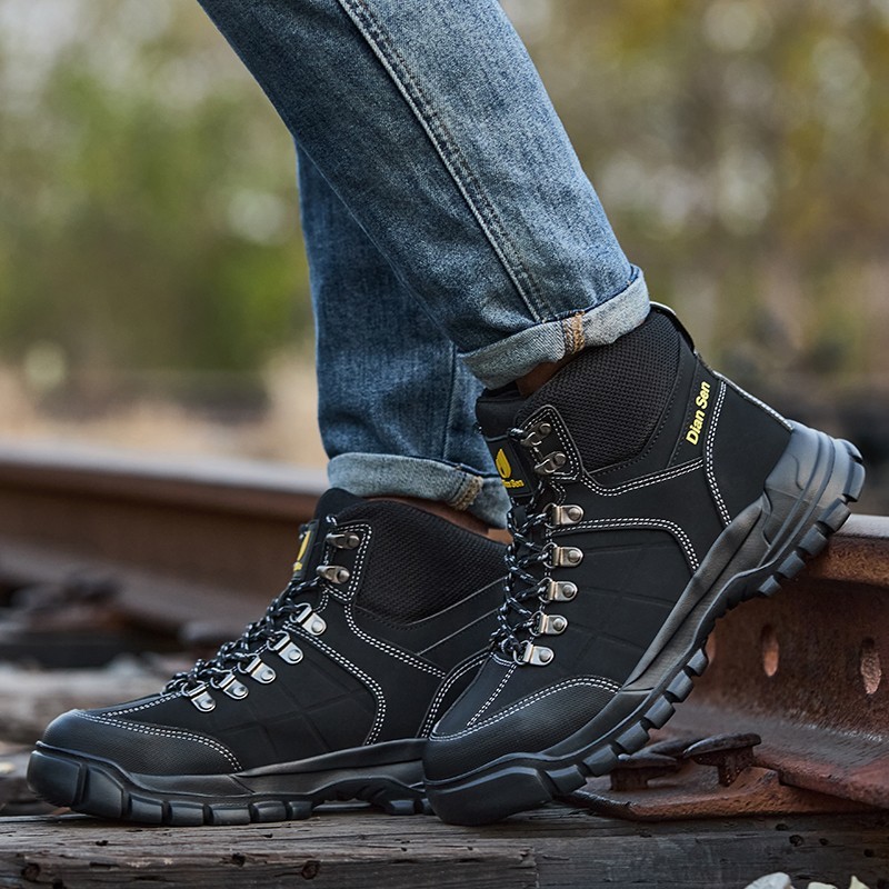 Lightweight Indestructible Steel Toe Boots Non Slip Waterproof Mens Industrial