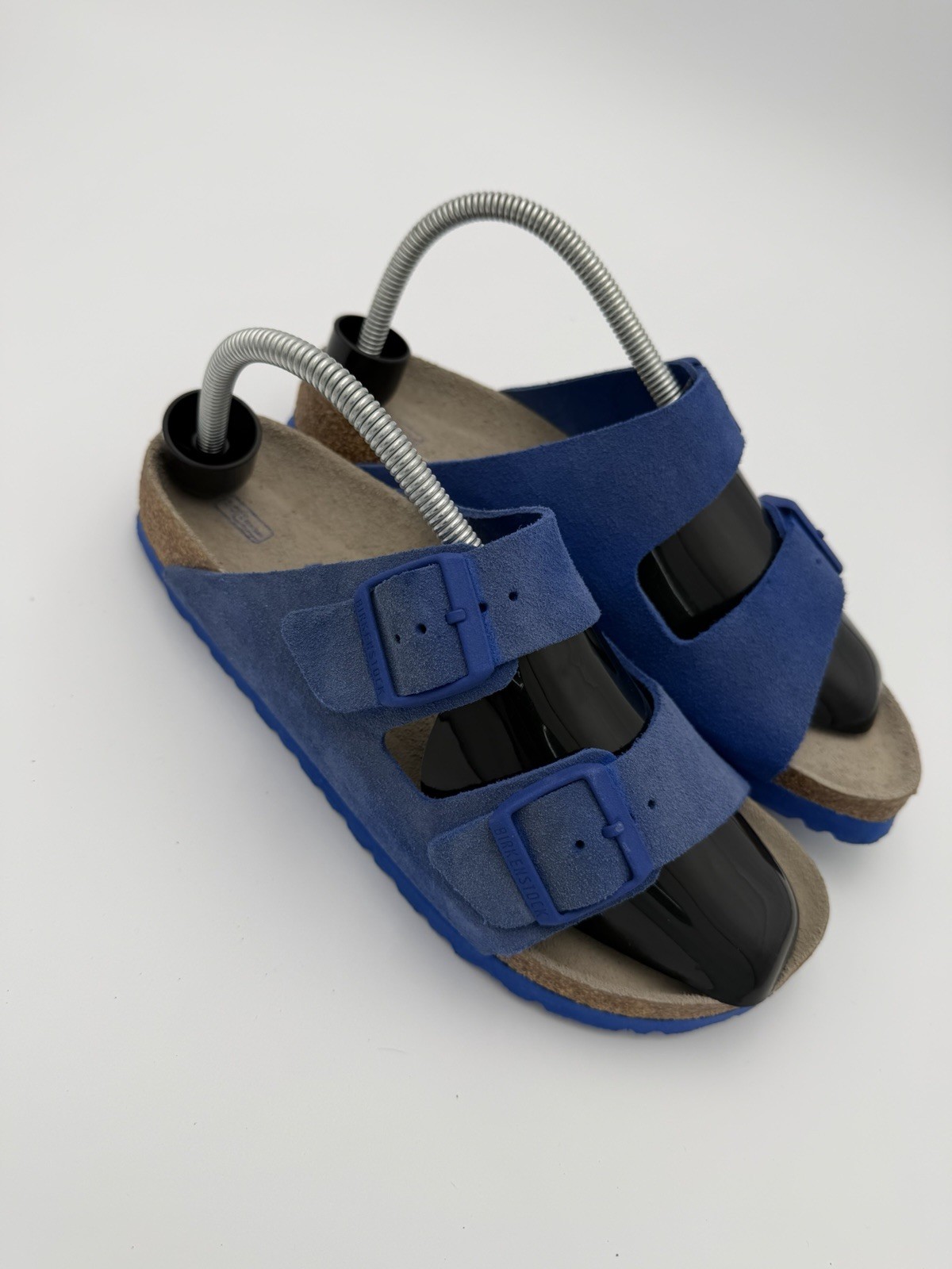 Birkenstock Arizona Ultra Blue Suede Soft Footbed Narrow Select Size W9, M7