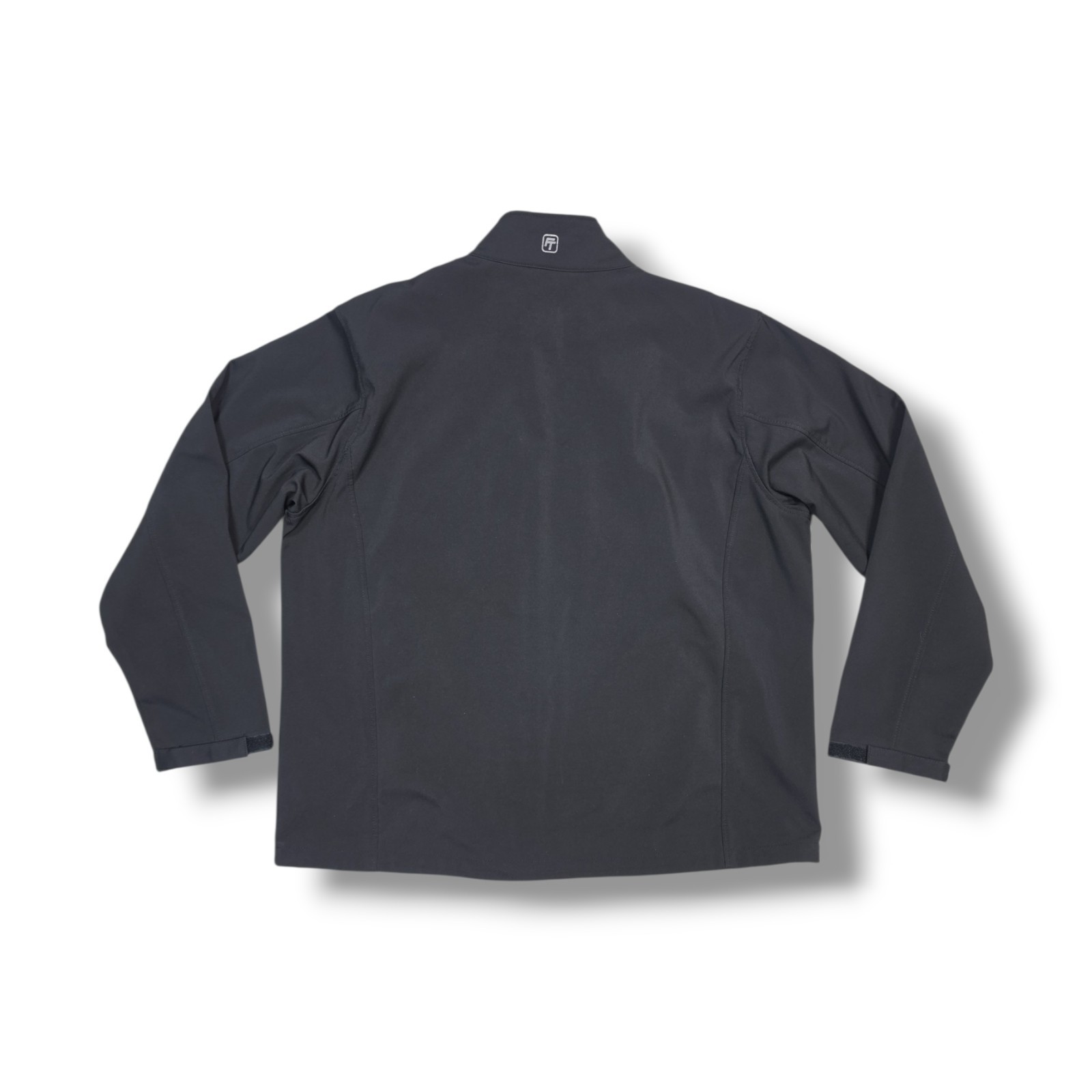 Free Tech Black Fleece Lined Jacket Full Zip High Neck Cinch Waist Men’s XL