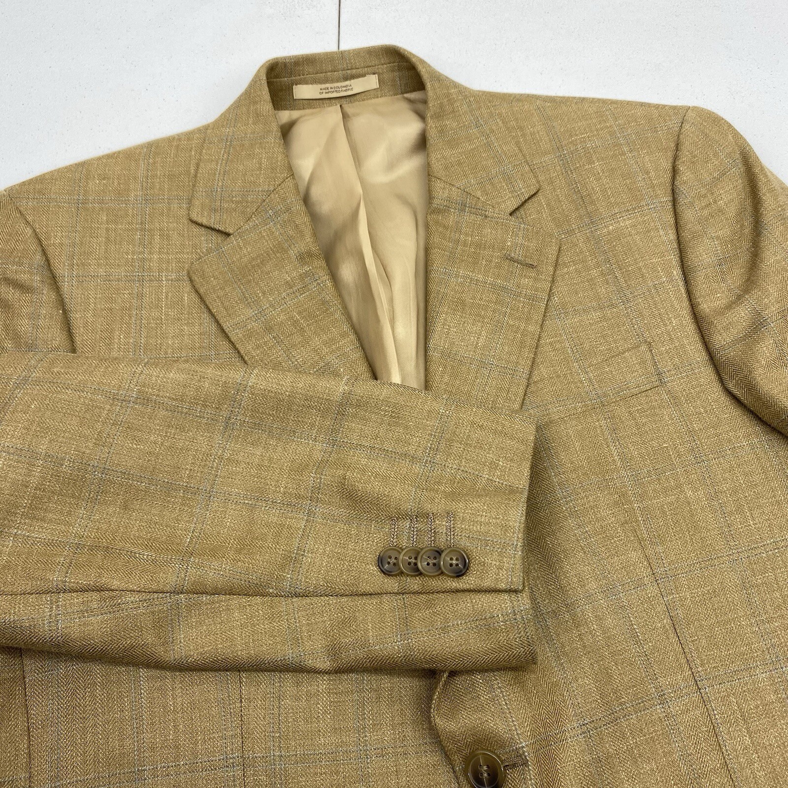 Ralph Lauren Blazer Mens 40R two button wool silk Linen Sport Coat Jacket suit