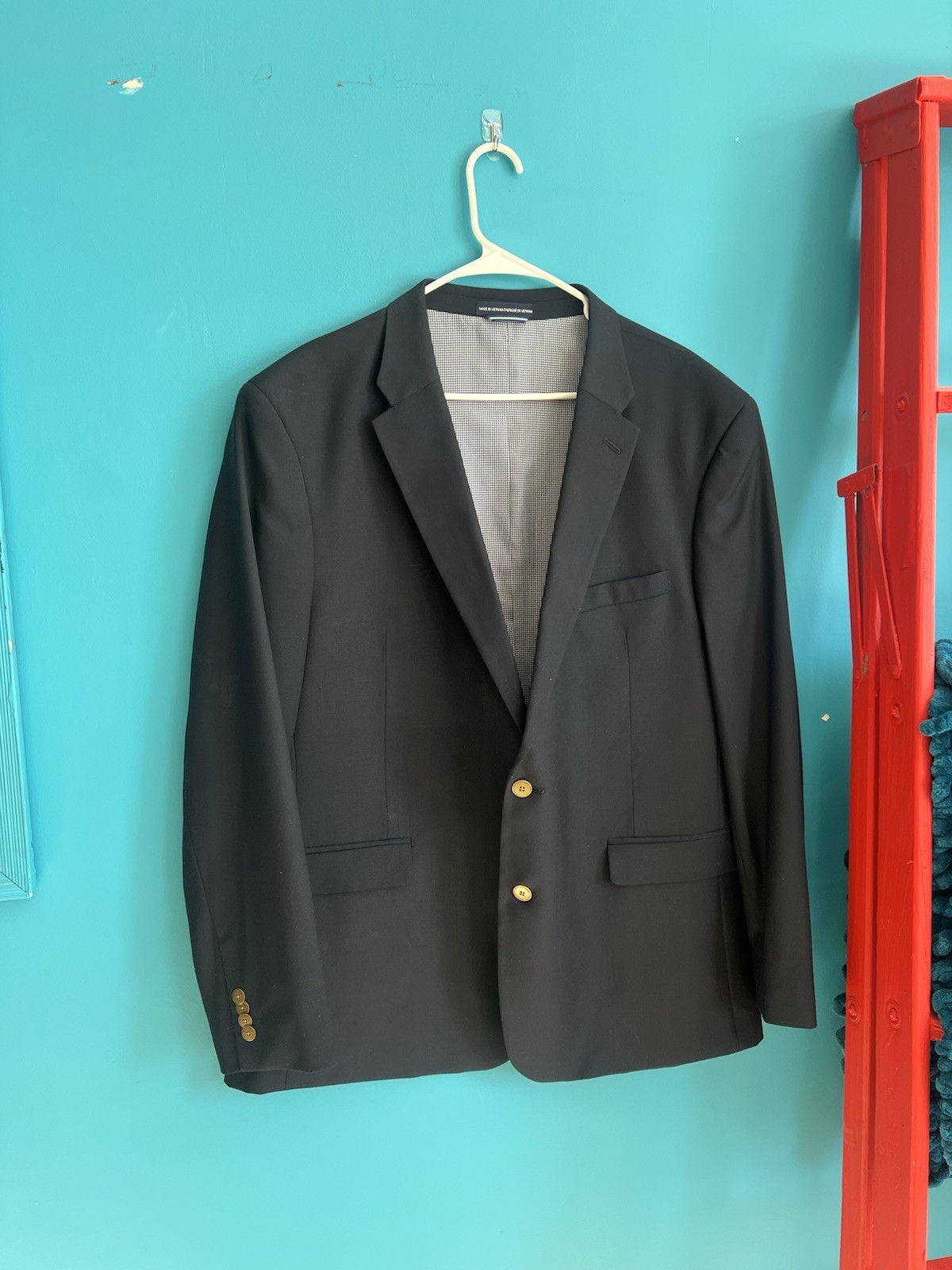 Tommy Hilfiger Blazer Sports Coat Men’s XL Long Blue *Measurements In Pictures**