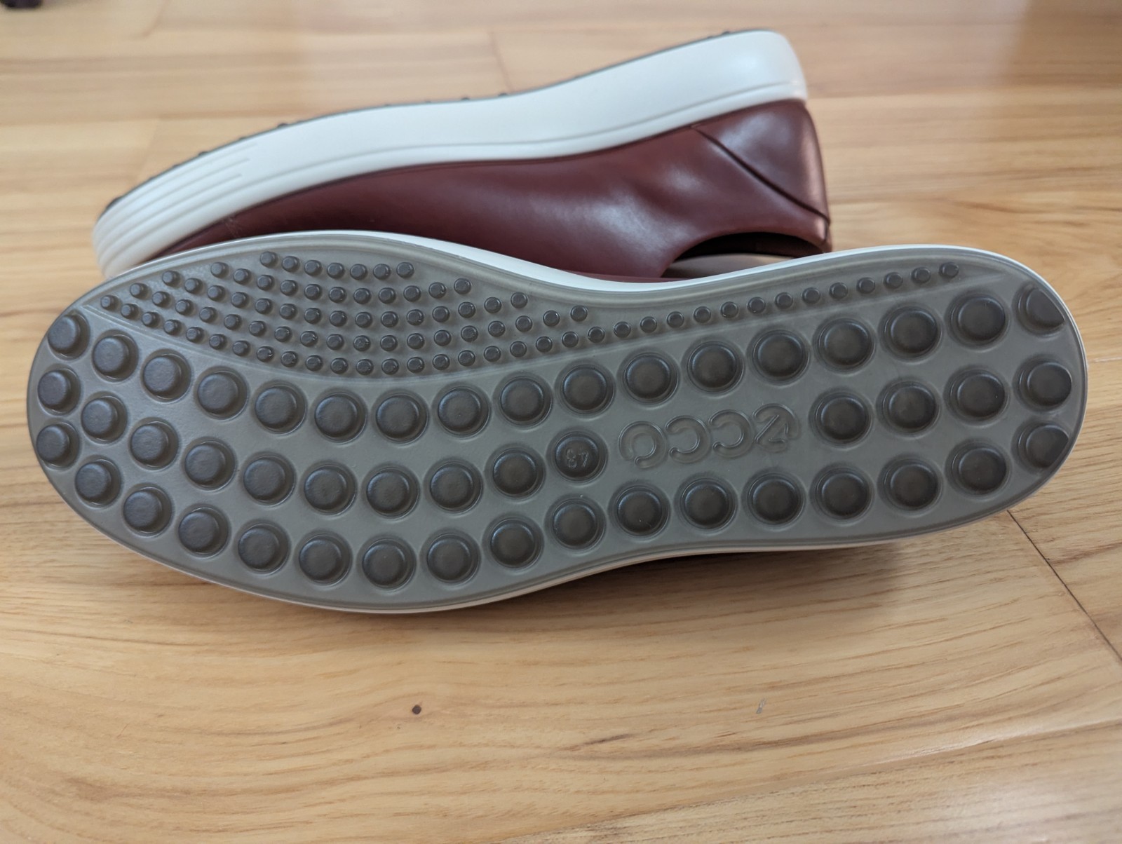 Men’s ECCO Soft 7 Premier Leather Sneaker – Cognac – New – US 14-14.5 (EU 48)