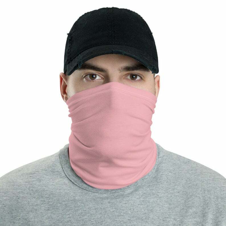 Face Mask Plain Solid Color Bandannas Cotton Bandanna Washable Unisex ,