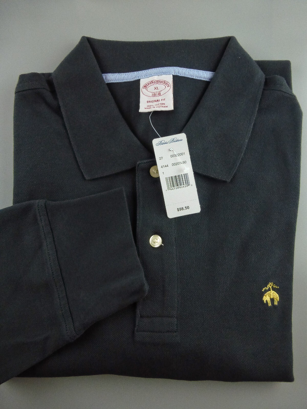 BROOKS BROTHERS LONG SLEEVE POLO SHIRT Men’s – ORIGINAL Fit New $98