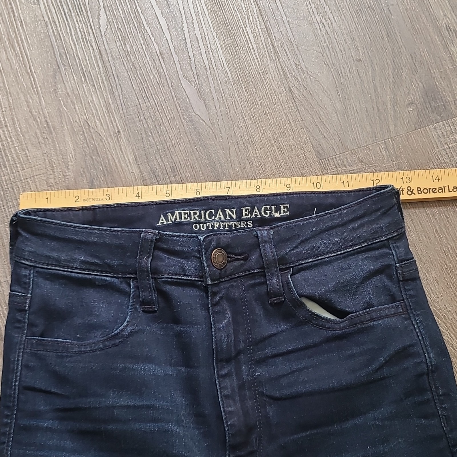 American Eagle Outfitters Women’s Dark Wash Skinny Jeans Mid Rise Stretch Size 2