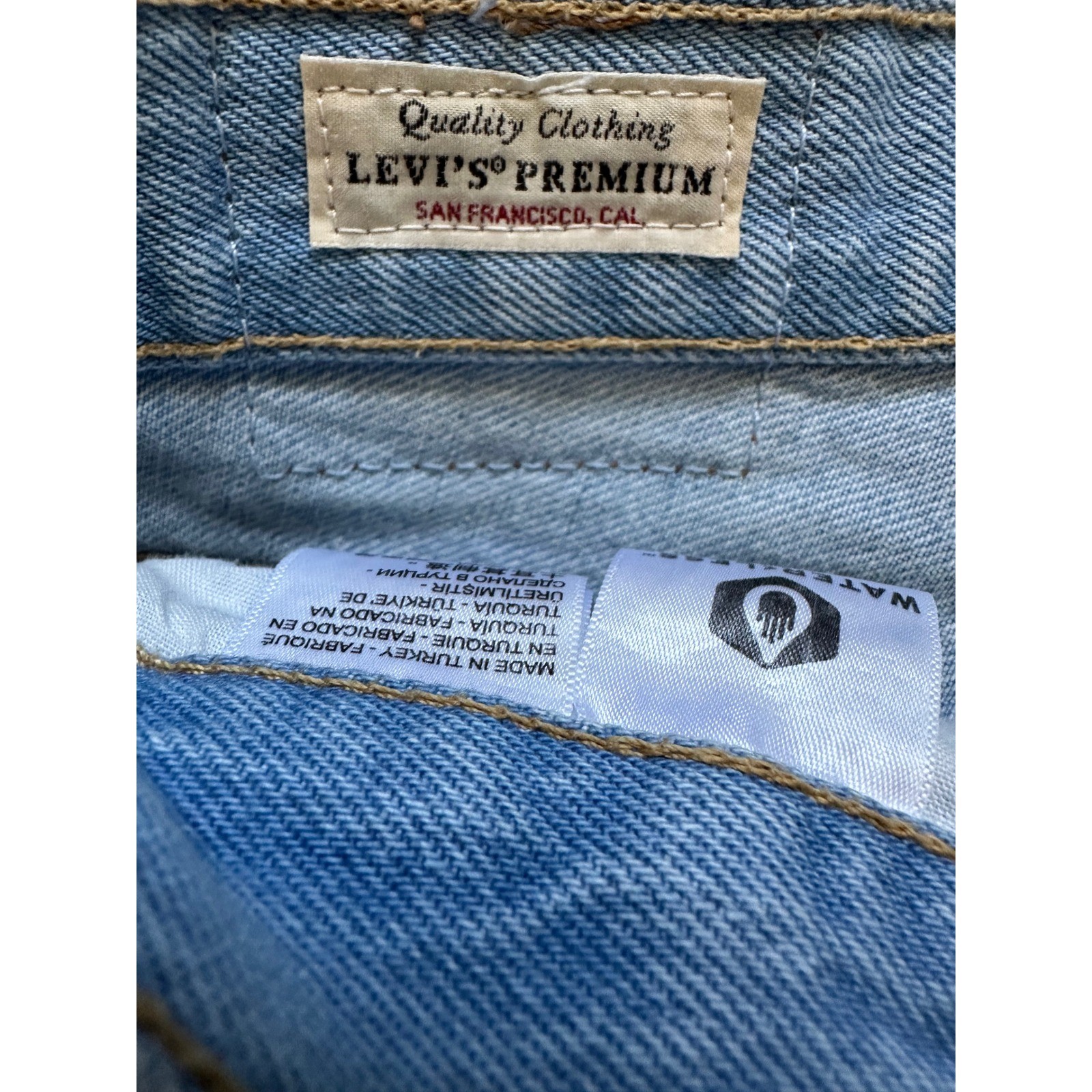 Levi’s Premium 501 Original Cut-Off Denim Shorts Light Wash Distressed Size 27