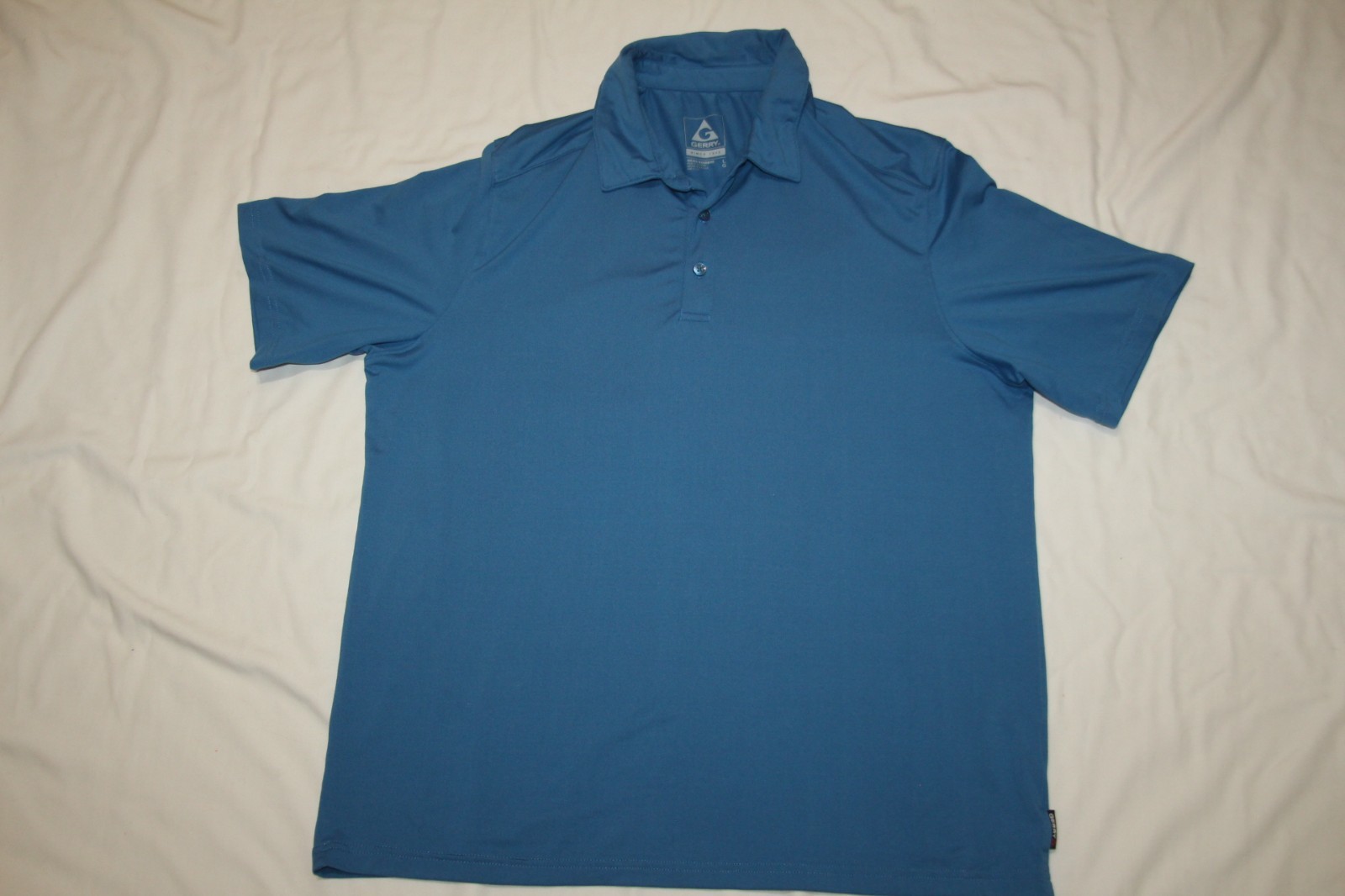 GERRY MEN’S POLO SHIRT BLUE SIZE LARGE EUC