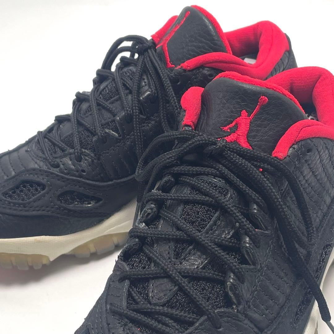 Nike Air Jordan 11 Low Retro IE OG Bred 1996 Mens 25cm Black True Red Authentic