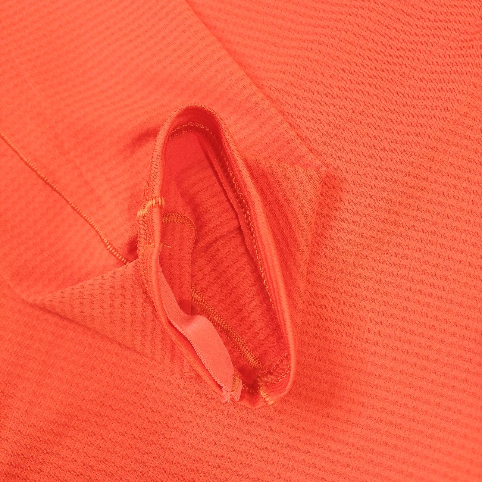 Rab Pullover Mens Small Orange 1/2 Zip Athletic Runnin Hiking Trail Lightweight