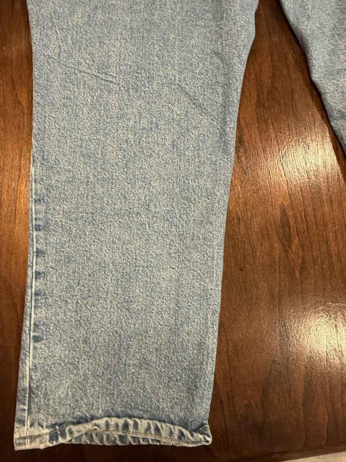 Good American Size 18 Good Classic High Rise Distressed Straight Leg Blue Jeans