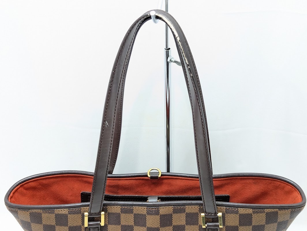LOUIS VUITTON Damier Ebene Manosque PM Tote bag Brown N51121 BA0023 Authentic LV