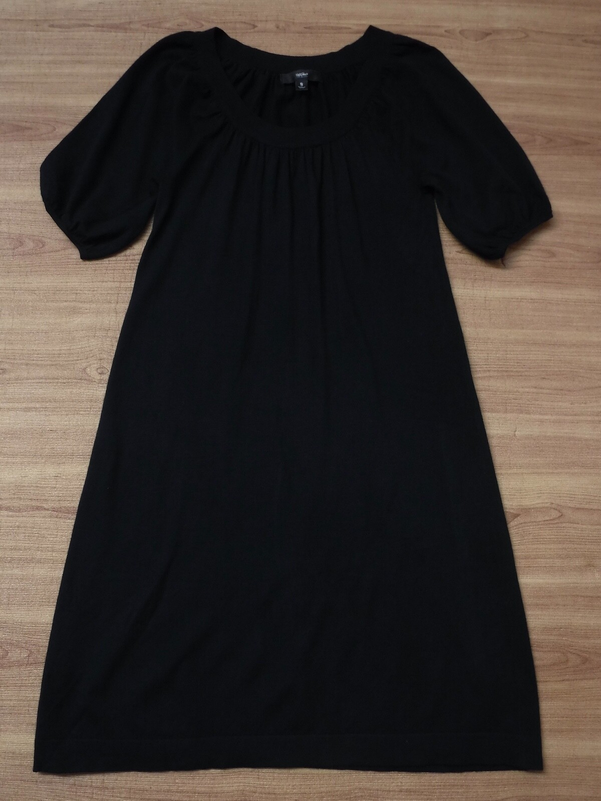 Mossimo Black Rayon&Nylon Blend Scoop Neck Short Sleeve Dress Women S ~Great~