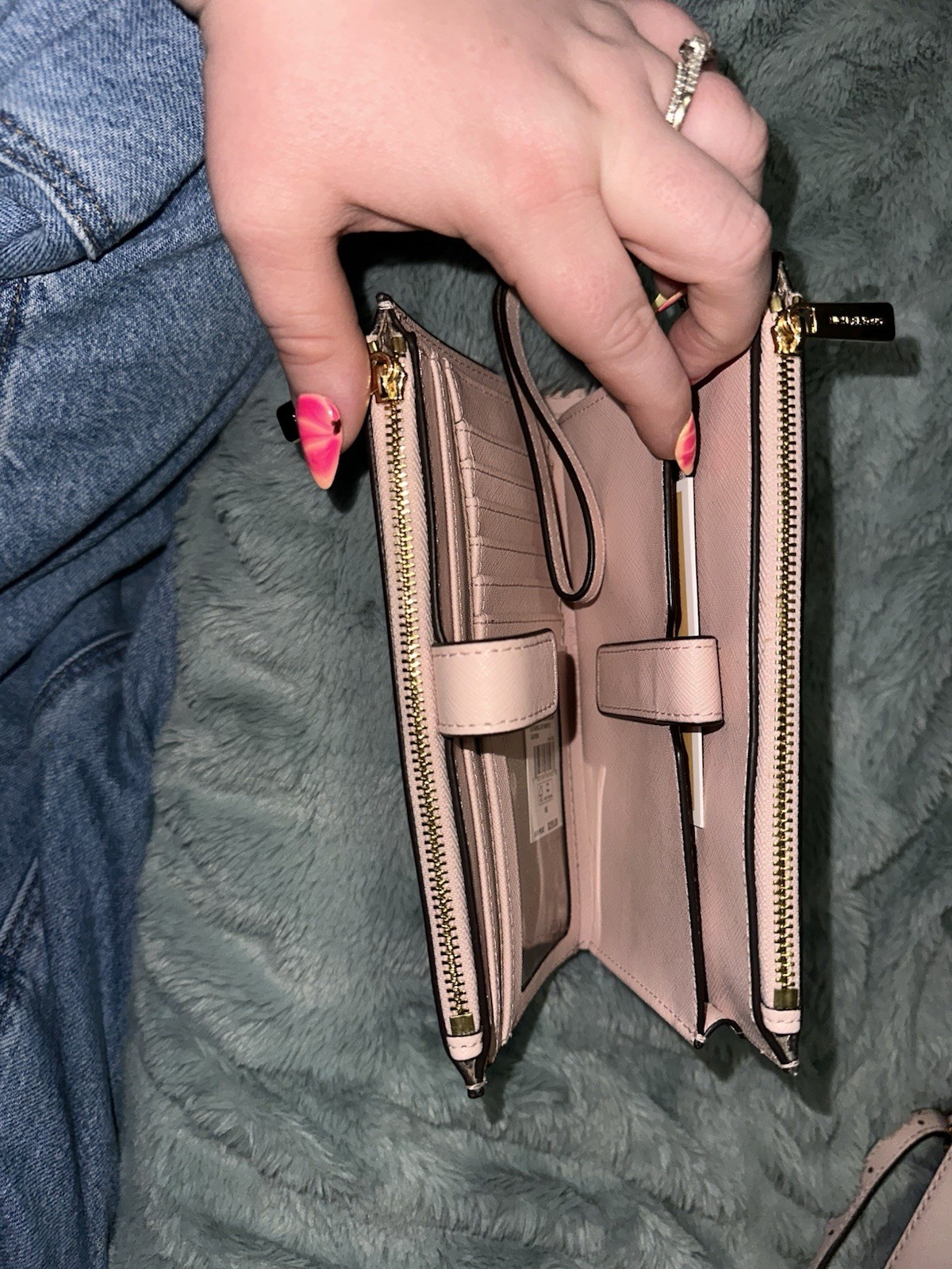 Michael Kors Pink purse with matching wallet price tags included never used
