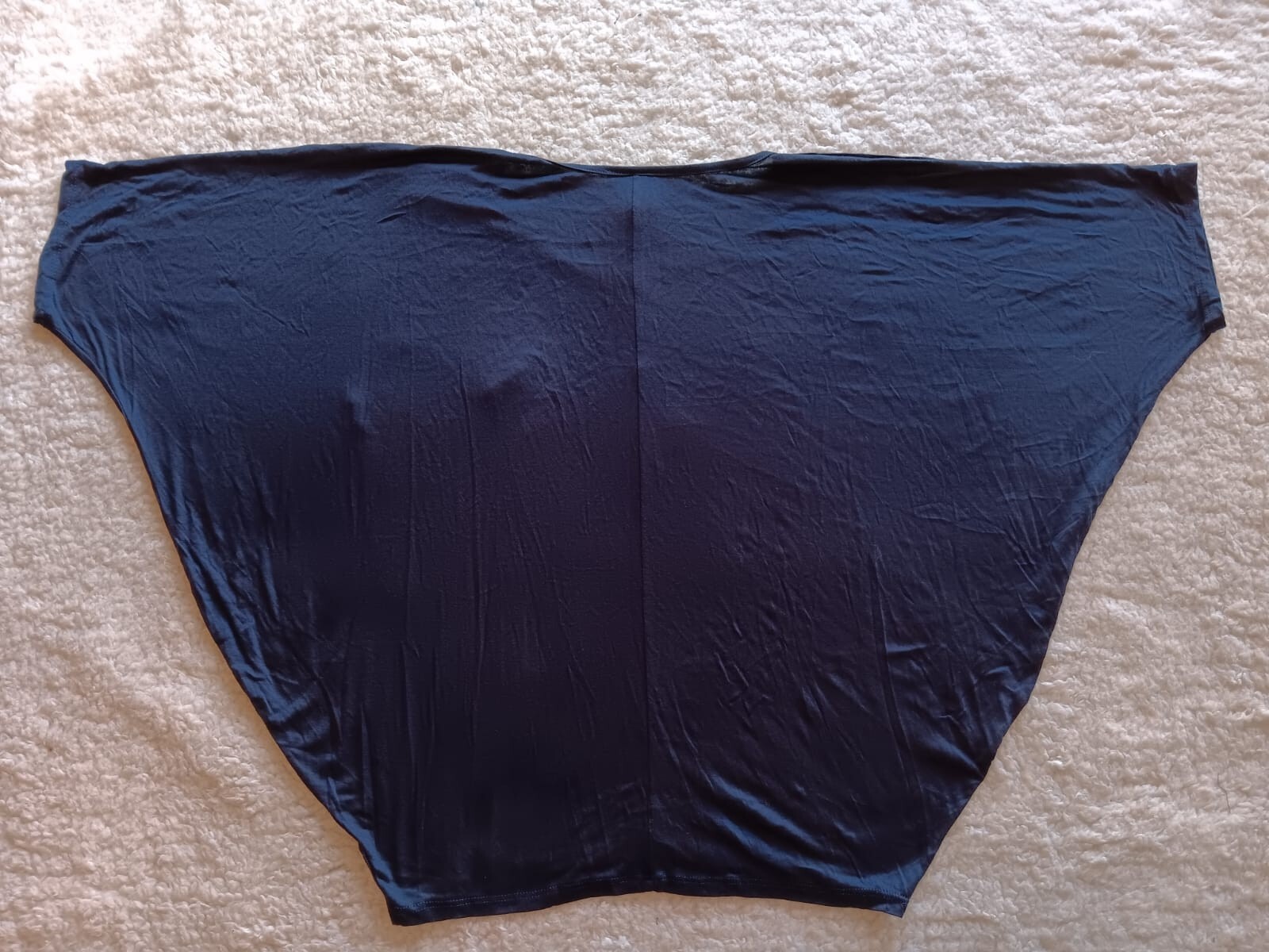 R2D Apparel Women’s (M)Navy Blue Short Dolman Batwing Sleeve Casual T-Shirt NWOT