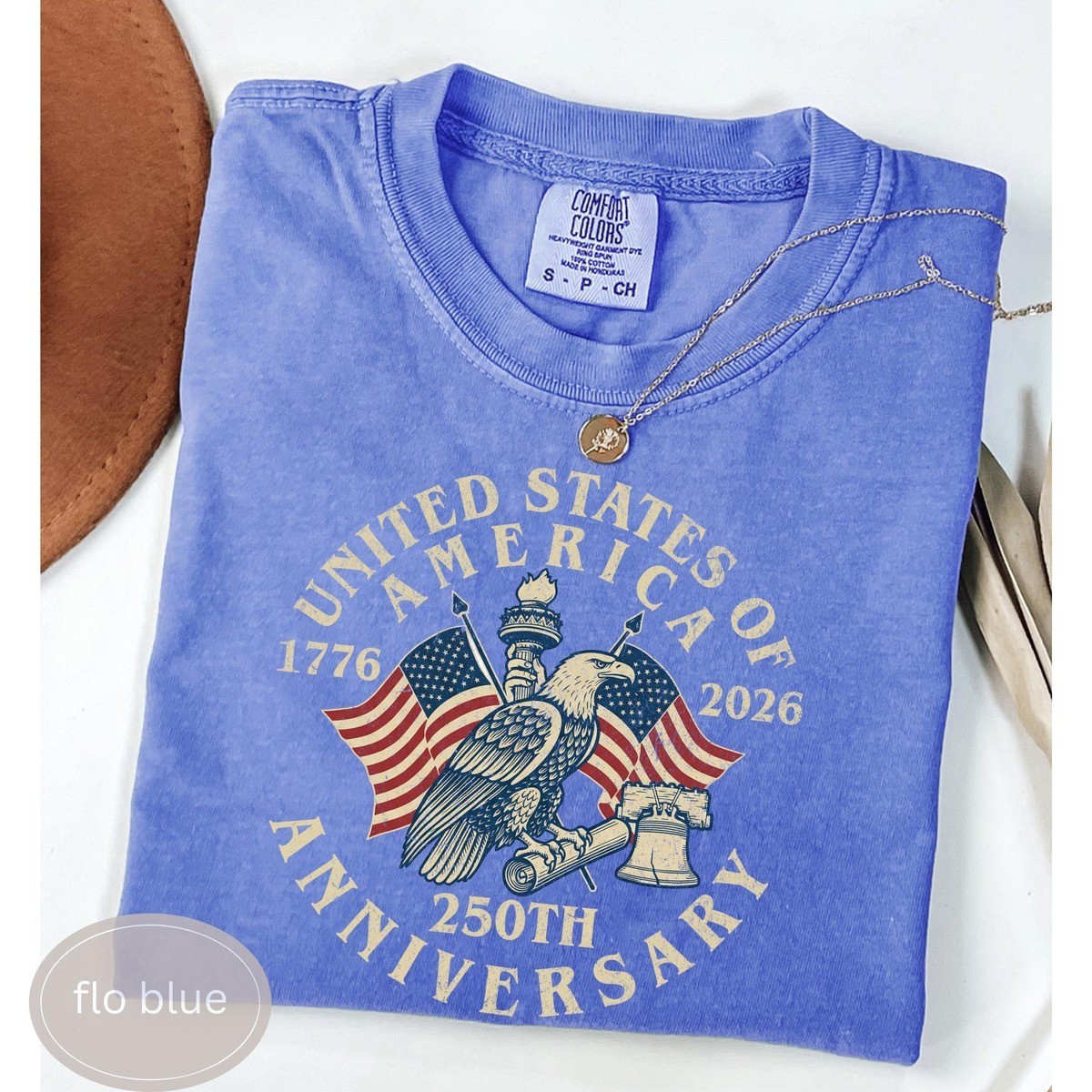 USA 250th Anniversary Vintage Shirt America 250 Flag Semiquincentennial Tee