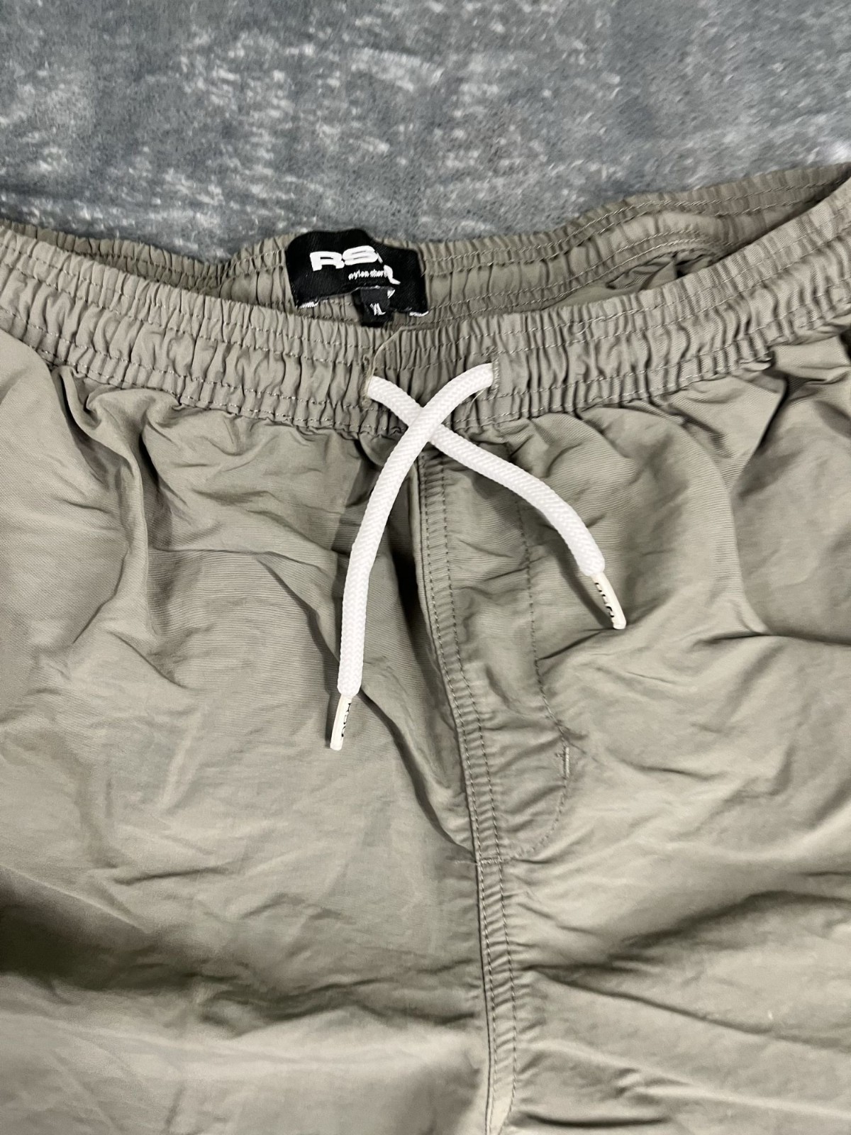 RSQ Mens Tan Drawstring Shorts XL Elastic Waist