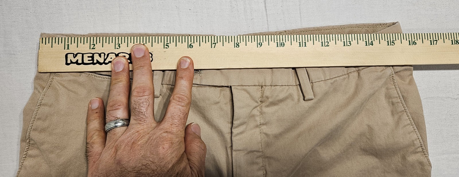 Hackett London Sanderson Tailored Chino Straight Pants 31R Trousers 31×31 Khaki