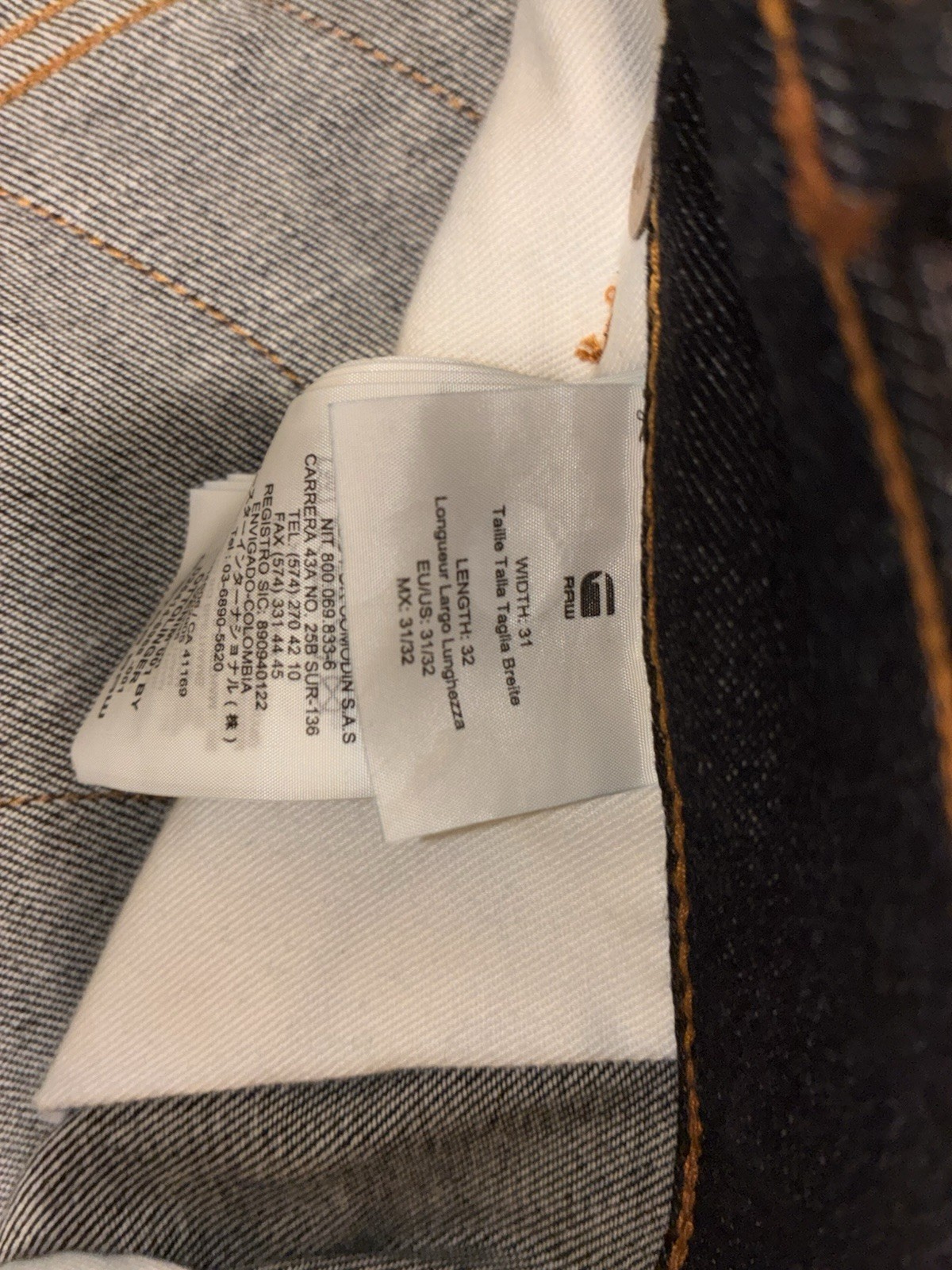 The Denim 100 by Ottolinger X G-Star Jeans – Sz 31/32 Tall Women’s – Raw Denim