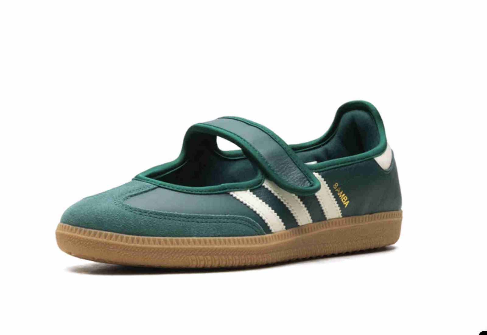 adidas Womens Samba Jane Collegiate Green Gum JR7340 Ship Now