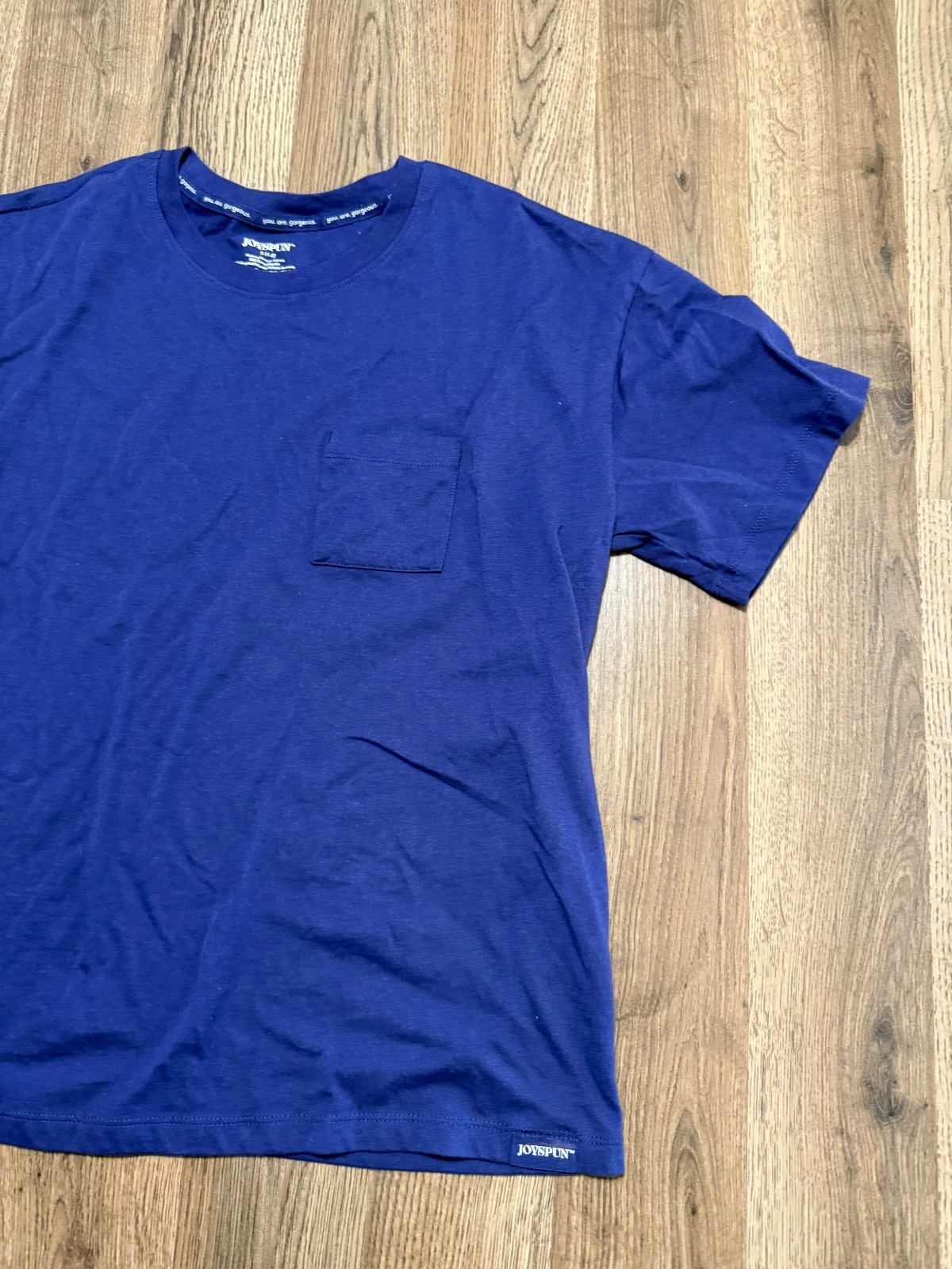 Joyspun Shirt, Women’s Size Small, Purple, Pocket Tee, Crewneck