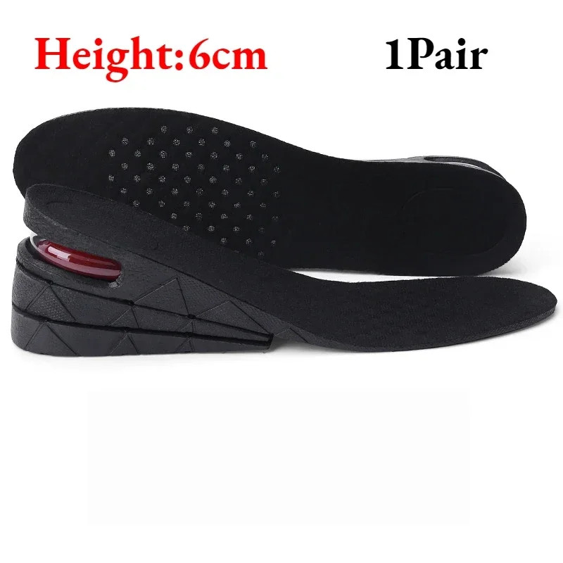 7.5Cm 6Cm 4.5Cm 3Cm Air Cushion Elevator Shoe Insole Lifts Inserts Half Insoles