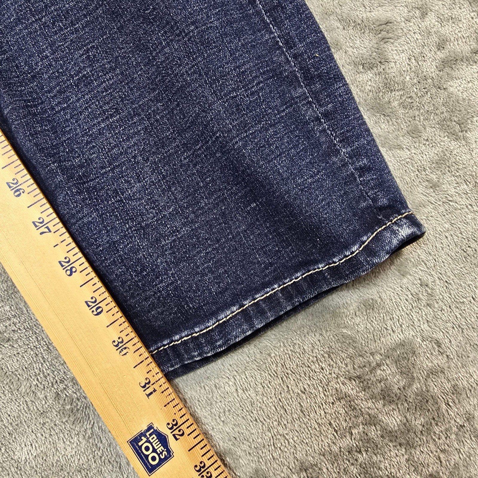 BKE Buckle Jake Straight Leg Jeans Mens 36 Dark Wash Stretch Denim Western Blue