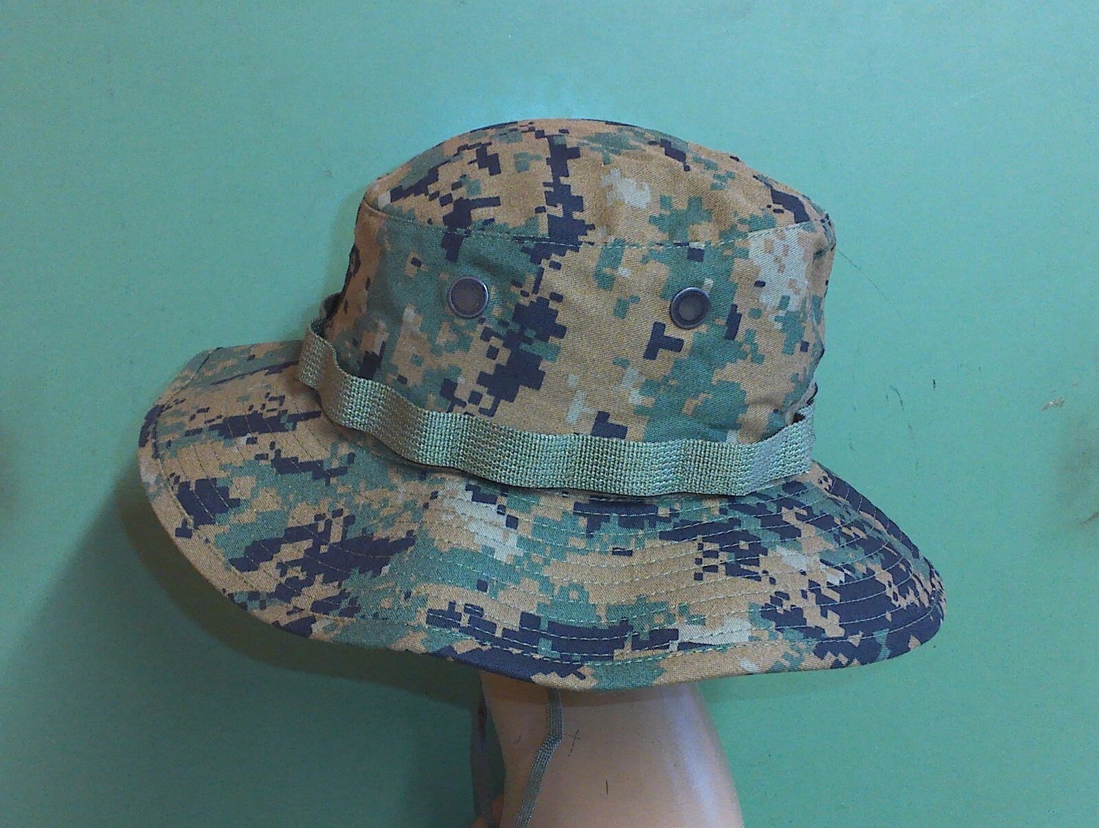 US Marine Corps USMC Woodland MARPAT Camo Jungle Boonie Sun Hat Cap All Sizes