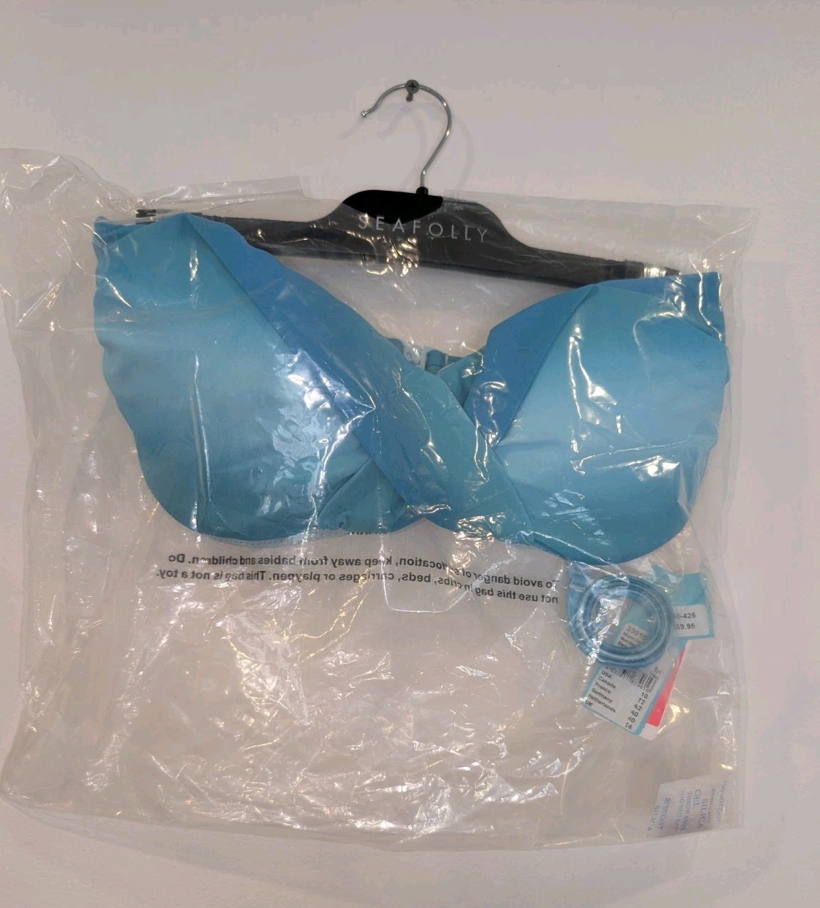 Seafolly Bikini Top Womens Ombre Seychelles Bandeau Size 14 New Tags RRP $89.95