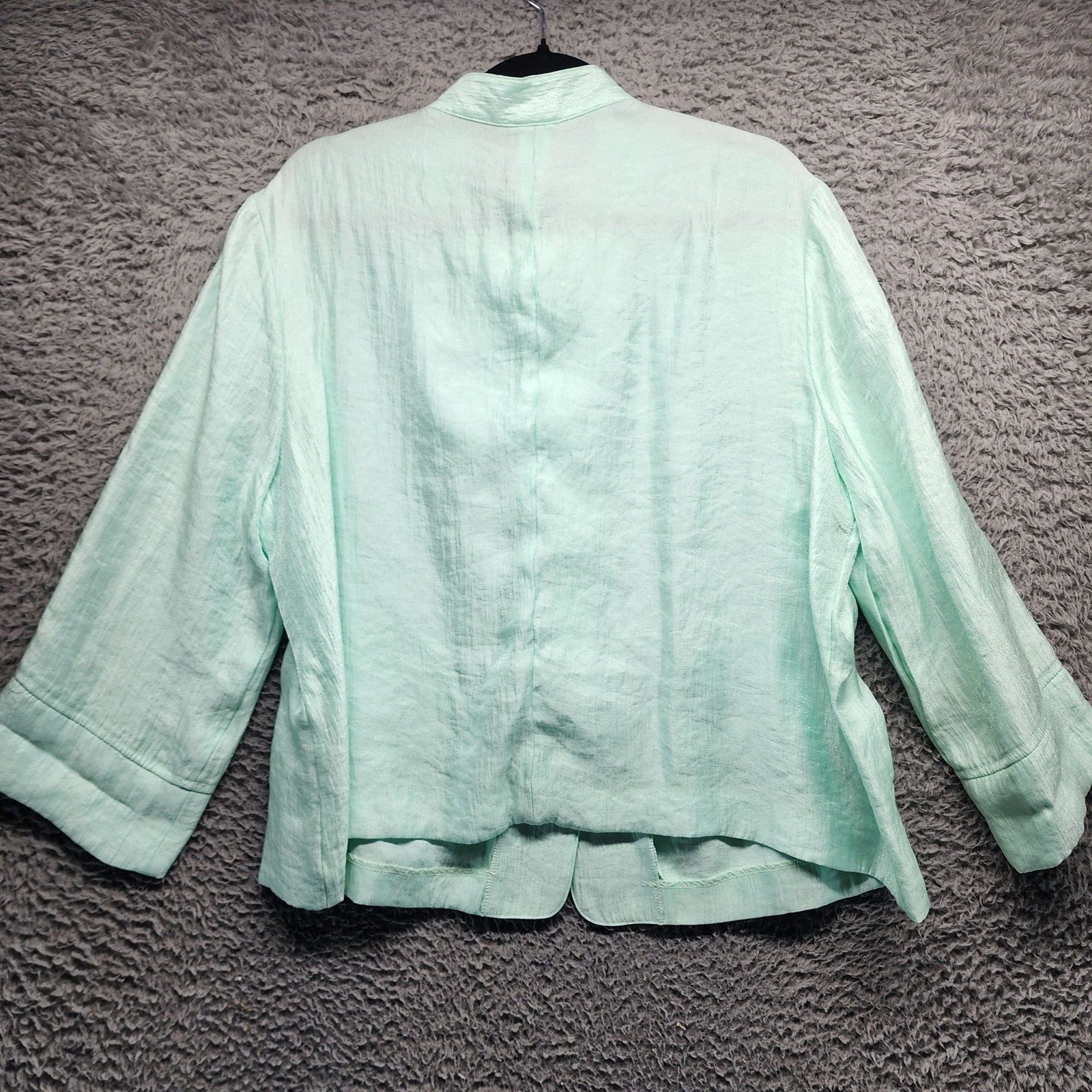 Ruby Rd. Jacket Womens 18 Mint Green Lightweight Rayon/Polyester/Nylon Blend