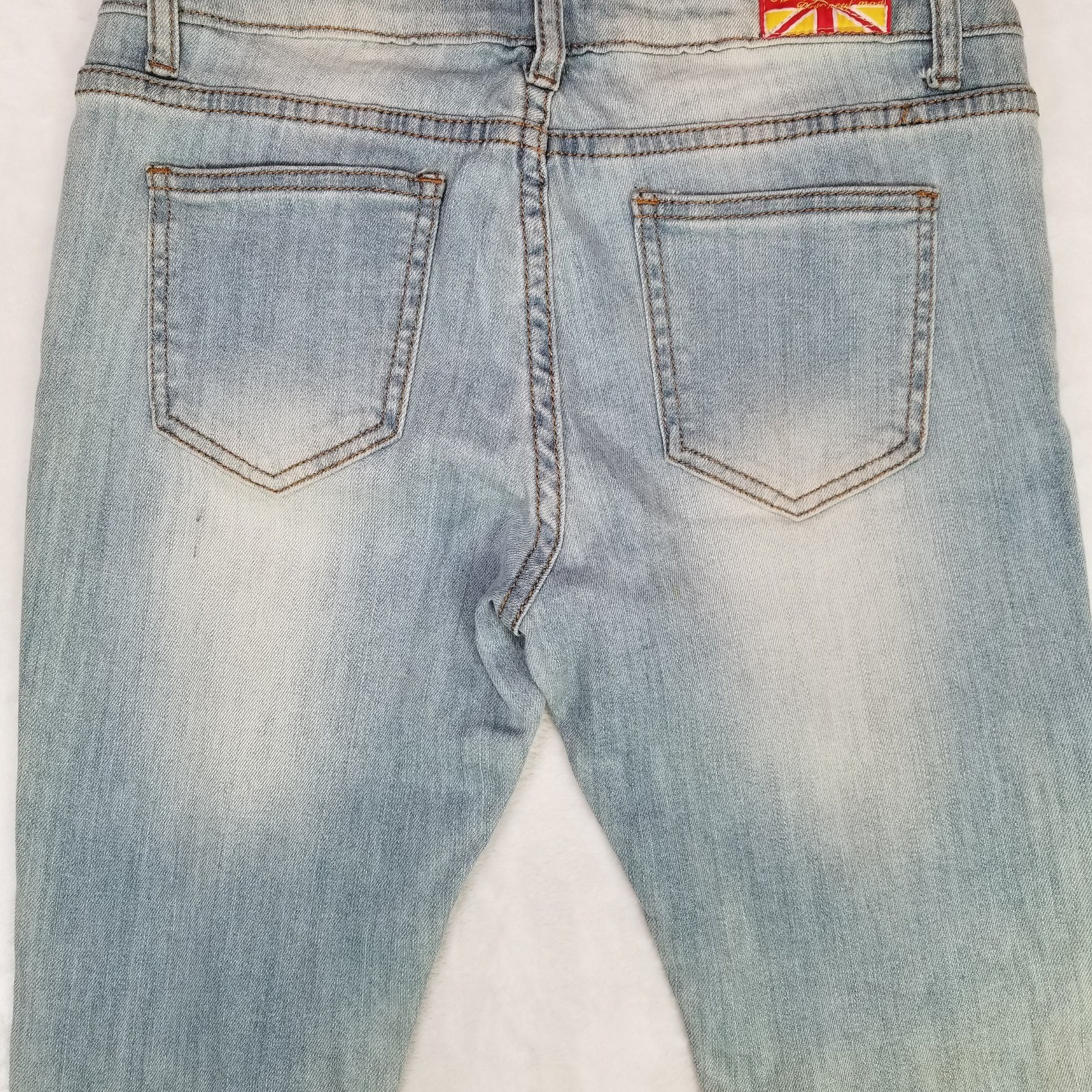 Machine Pour Neuf Mode Skinny Jeans Womens Size 31 Faded Wash Light Blue Classic