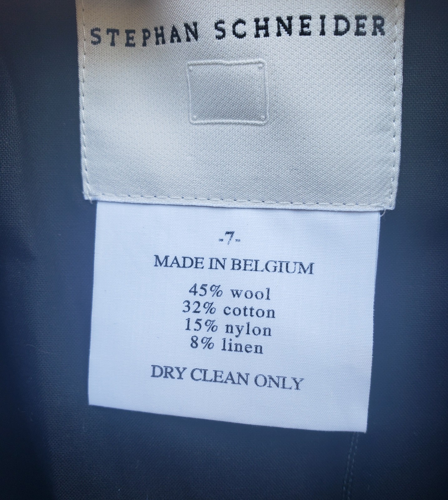 Stephan Schneider / wool/cotton blend jacket / Grey / size VII