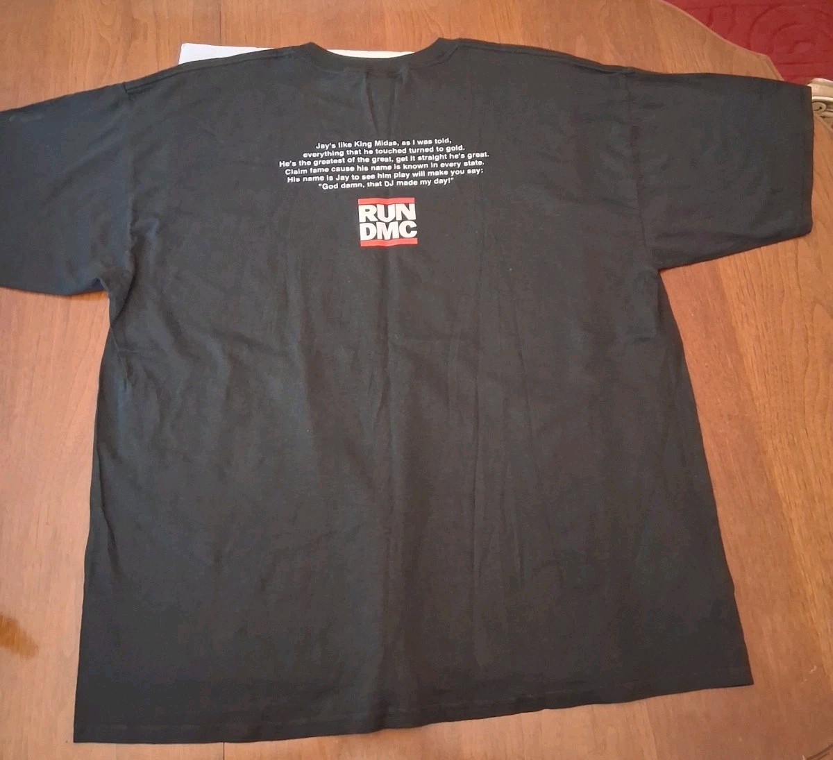 Run-DMC – Vintage Y2K Jam Master Jay Memorial T Shirt Black XXL Rap RIP 🙏