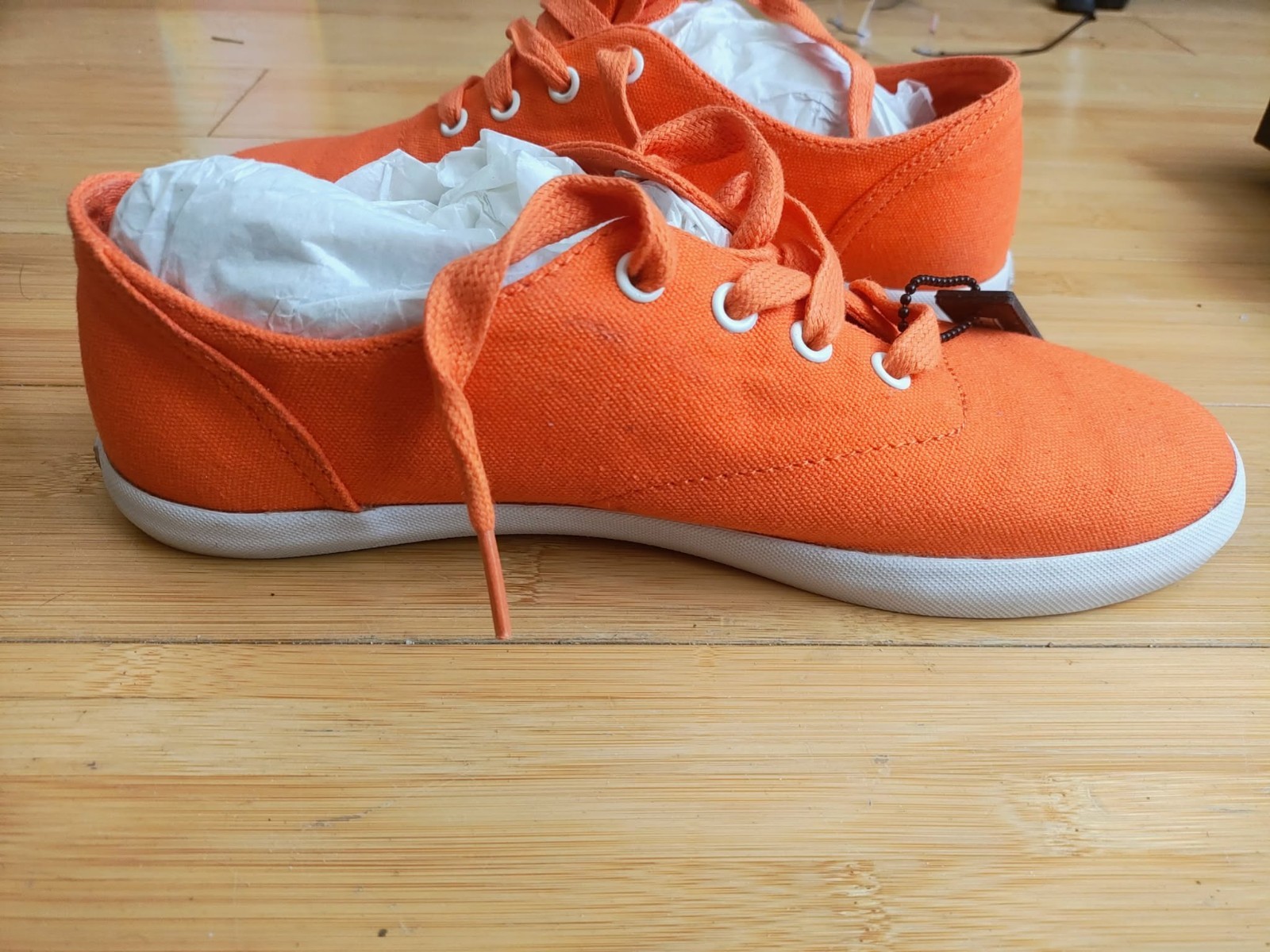 SUPRA SNEAKERS ORANGE MEN’S SIZE 8 SKATE BOARD SHOES