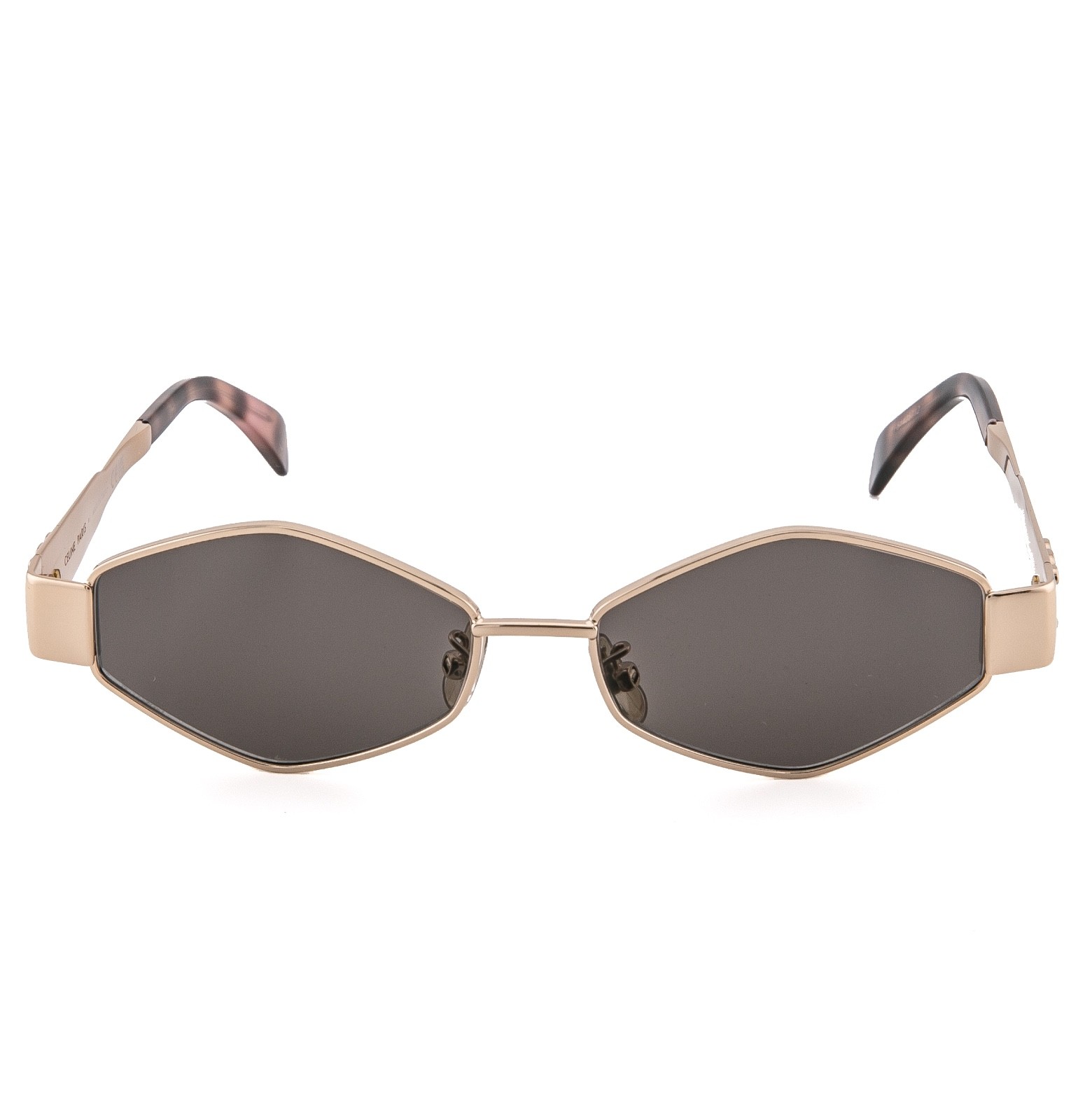 CELINE CL40254U 40254 METAL TRIOMPHE Rose Gold Oval Unisex Sunglasses 28A