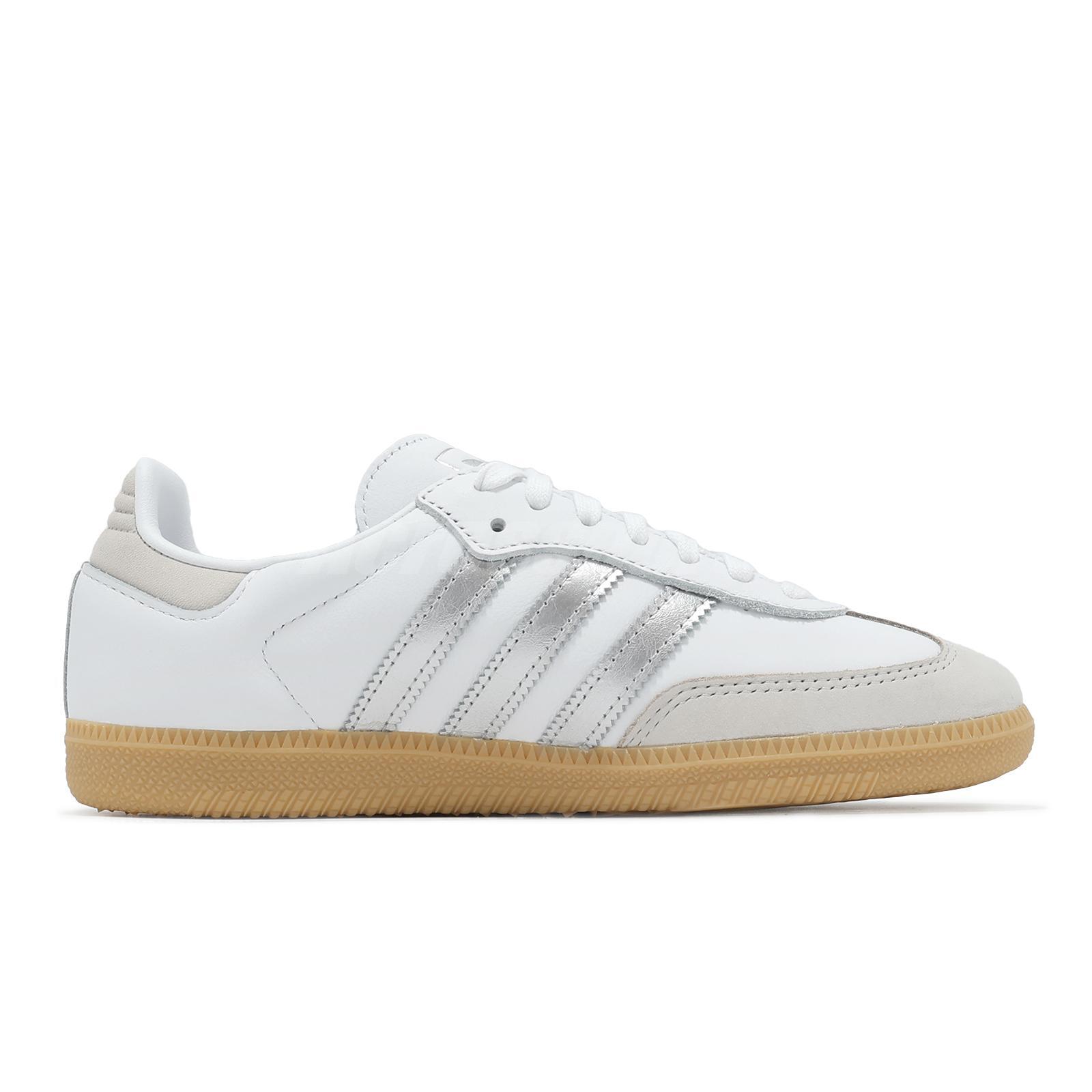 adidas Originals Samba OG W White Silver Metallic Grey Gum Women Casual JI2725