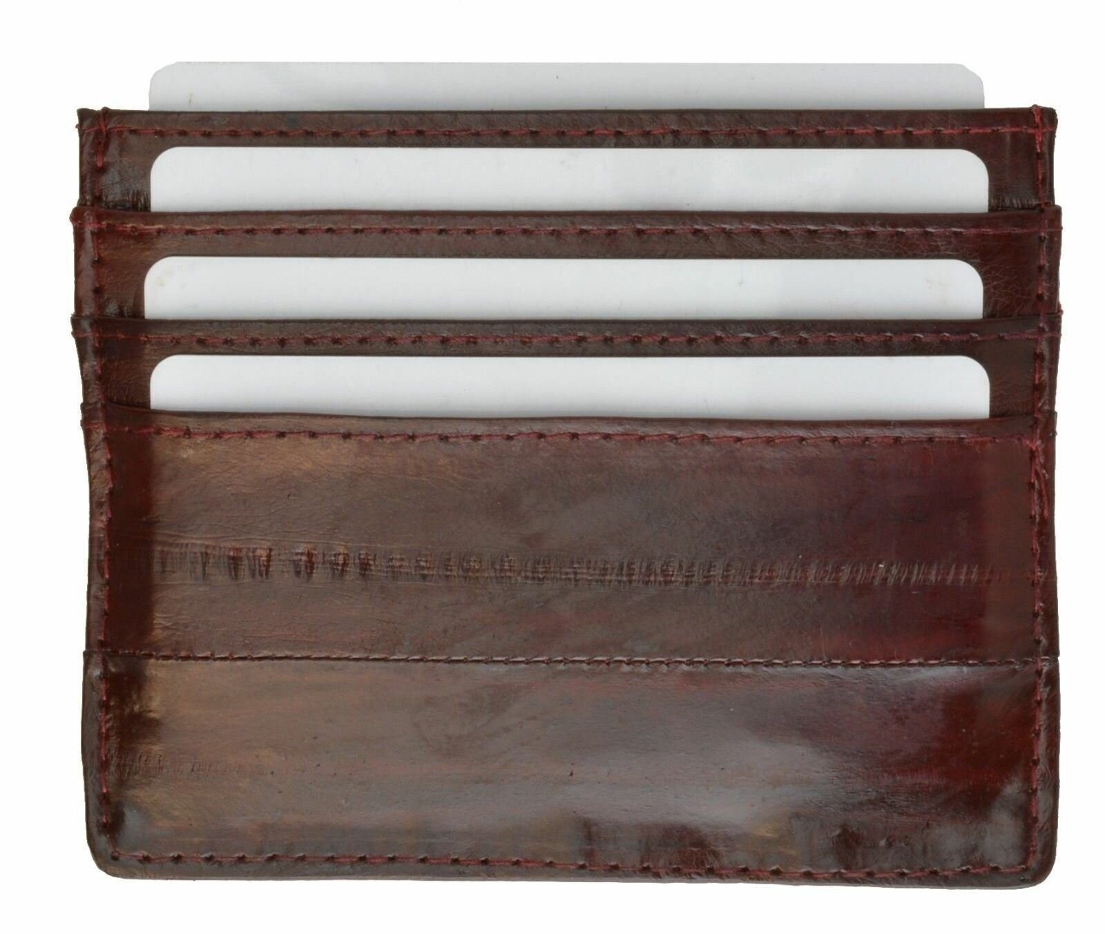 Genuine eel skin soft slim credit card holder Men’s wallet by Marshal®