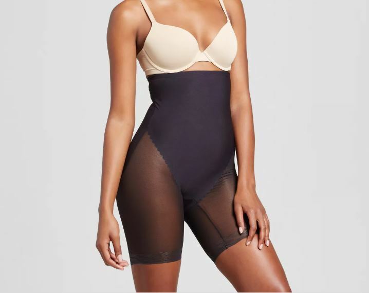 SlimShaper by Miracle Brands Sheer High Waist Thigh Slimmer Extra Firm B422
