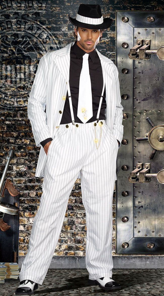 British Striped Men’s Zoot Suits Formal Wedding Tuxedo Party Prom Long Coat Pant