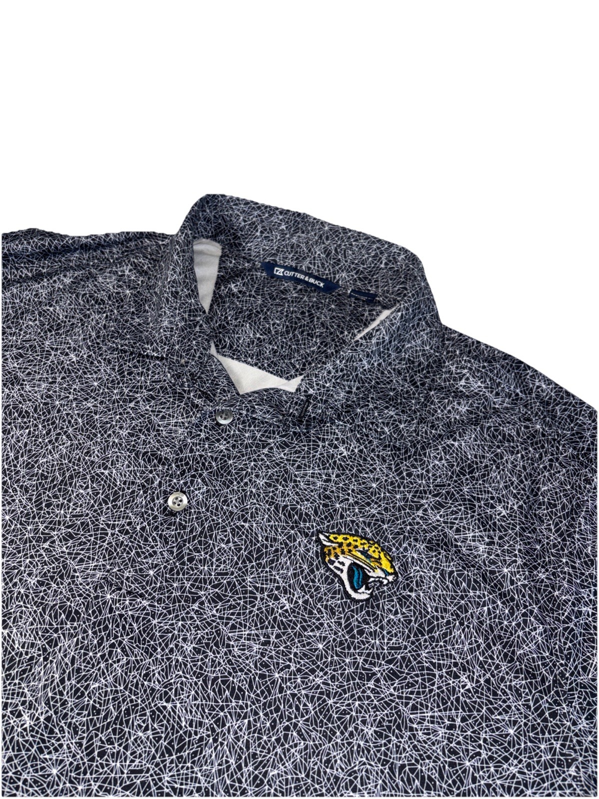 Cutter Buck Men’s XL NFL Jacksonville Jaguars Golf Polo Lightweight Stretchy