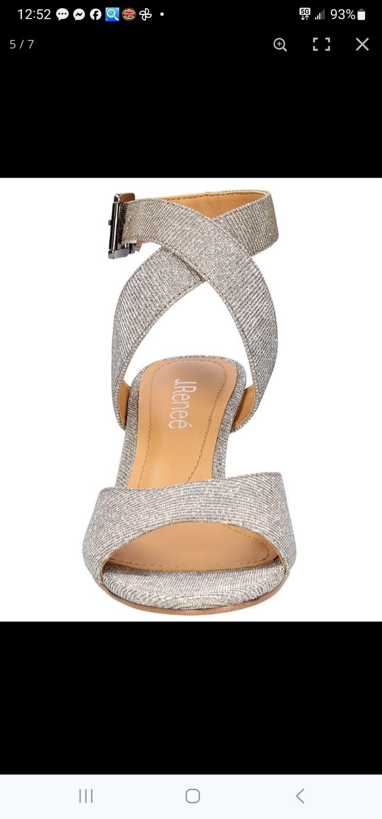Renee Soncino PEWTER DANCE GLITTER Sandal