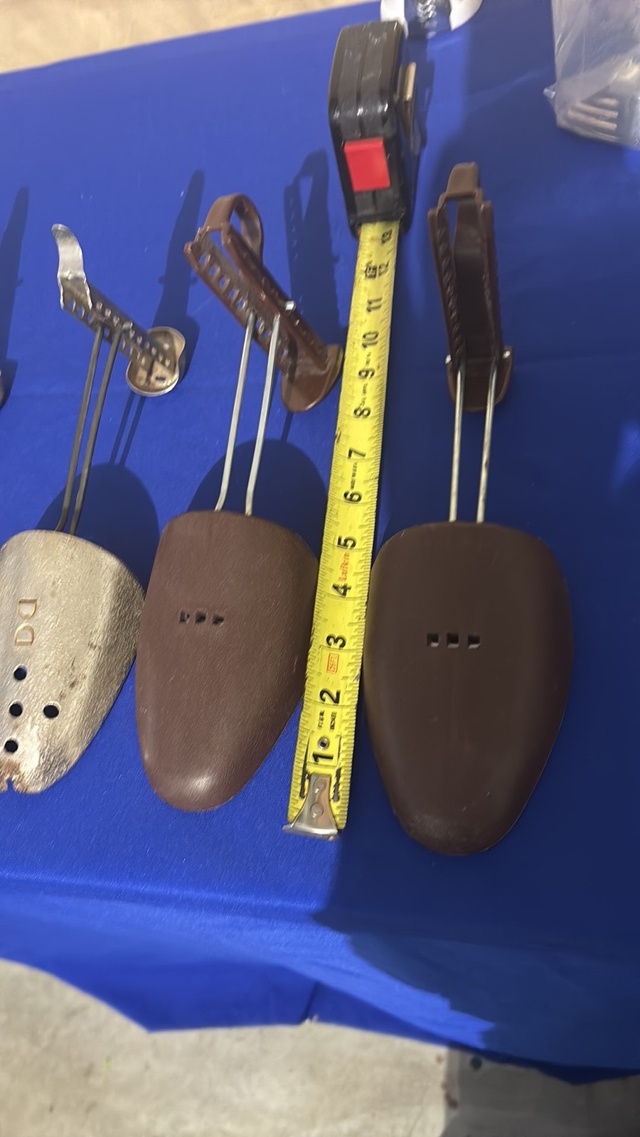 Vintage Adjustable Aluminum and Plastic Shoe Trees Collection – 3 Pairs