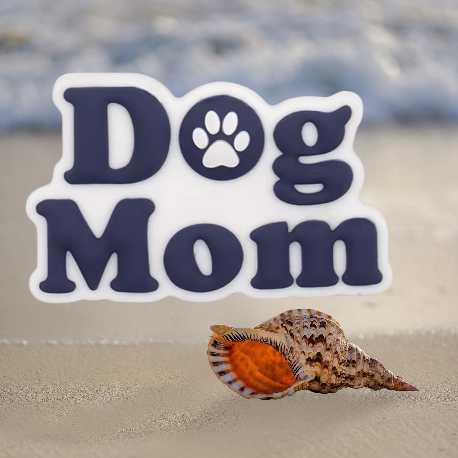 Dog Mom Bogg Bag Beach tote bag charm Rivet New Large 3.5 inches