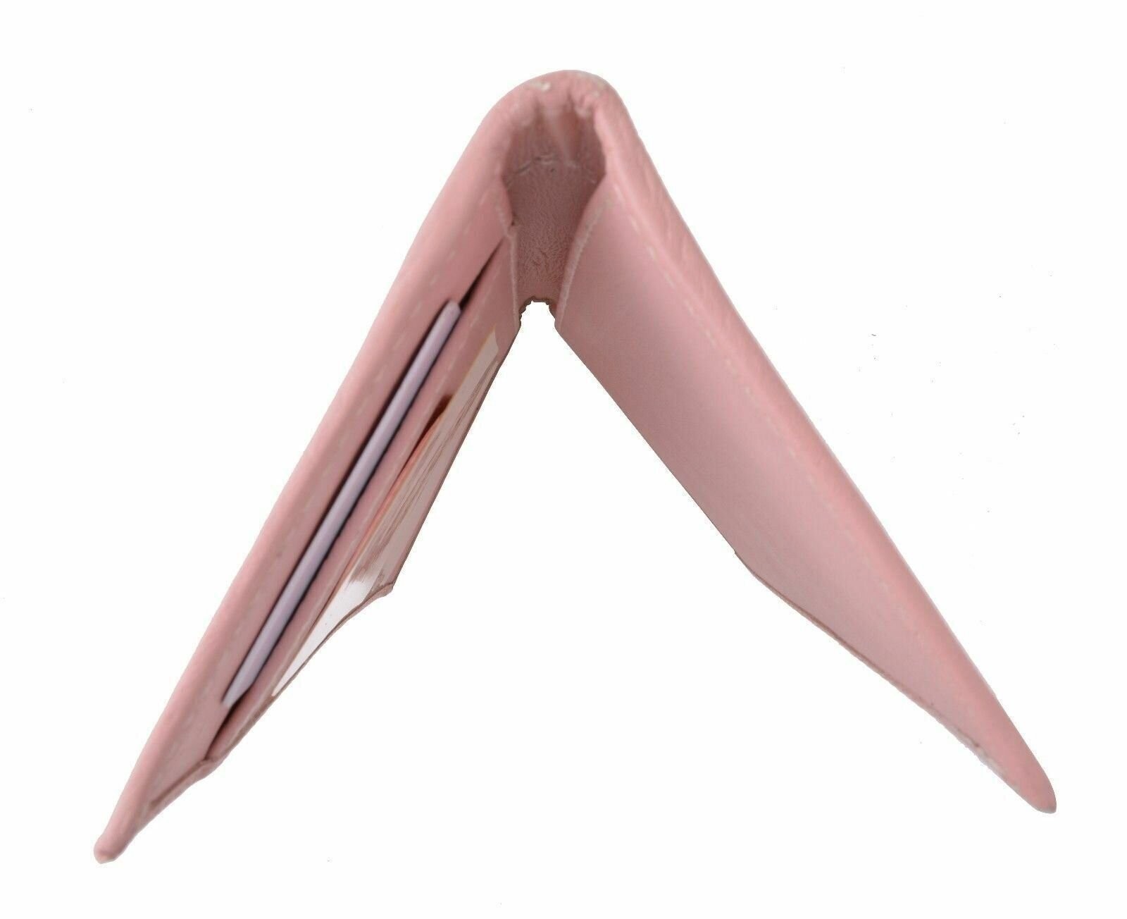 Genuine Leather PLAIN Checkbook Cover Pink NEW!!!