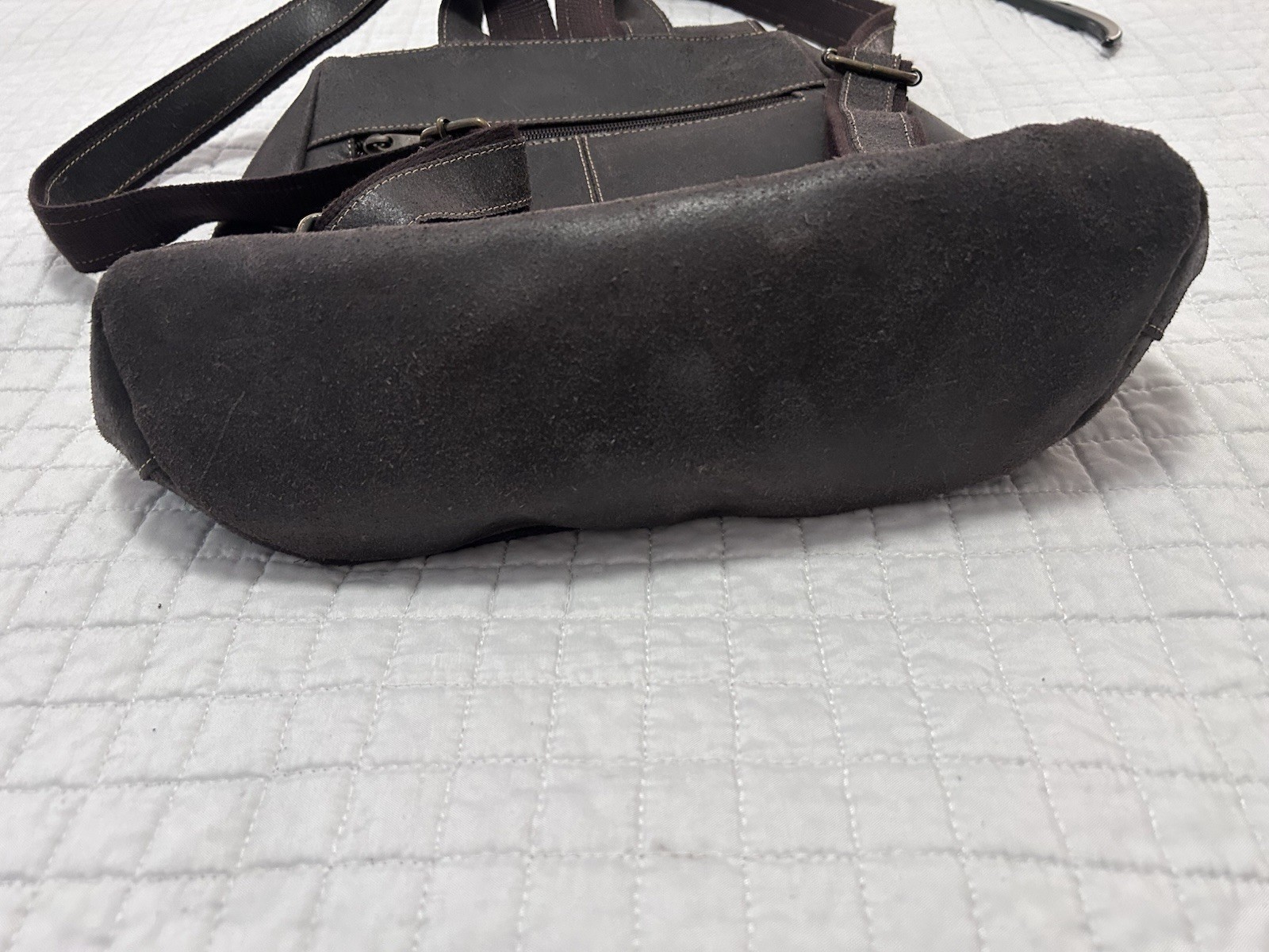 Le Donne Leather Multi-Pocket Backpack Brown NWT